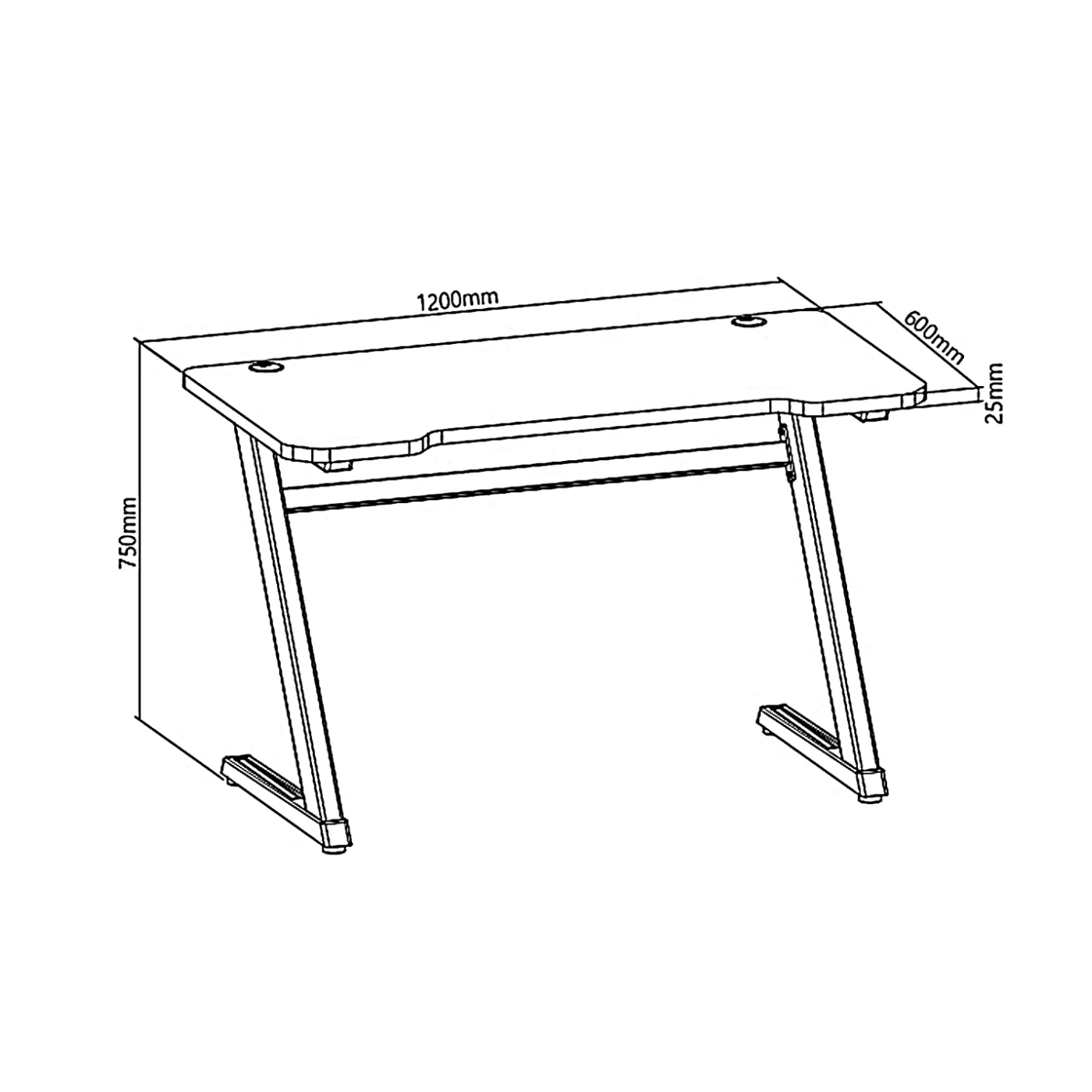 NanoRS Radni sto za PC, 120 x 60 cm - RS120