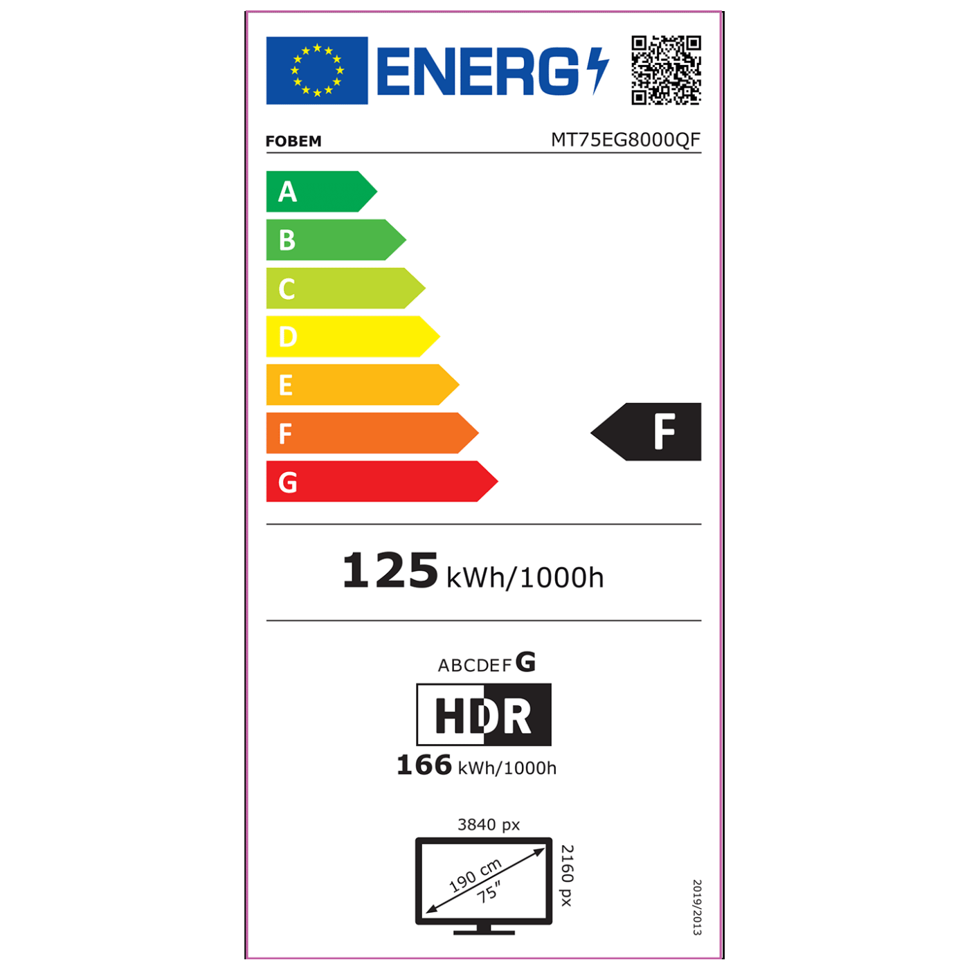 Fobem Televizor Smart QLED 4K UltraHD 75", Google TV - MT75EG8000QF