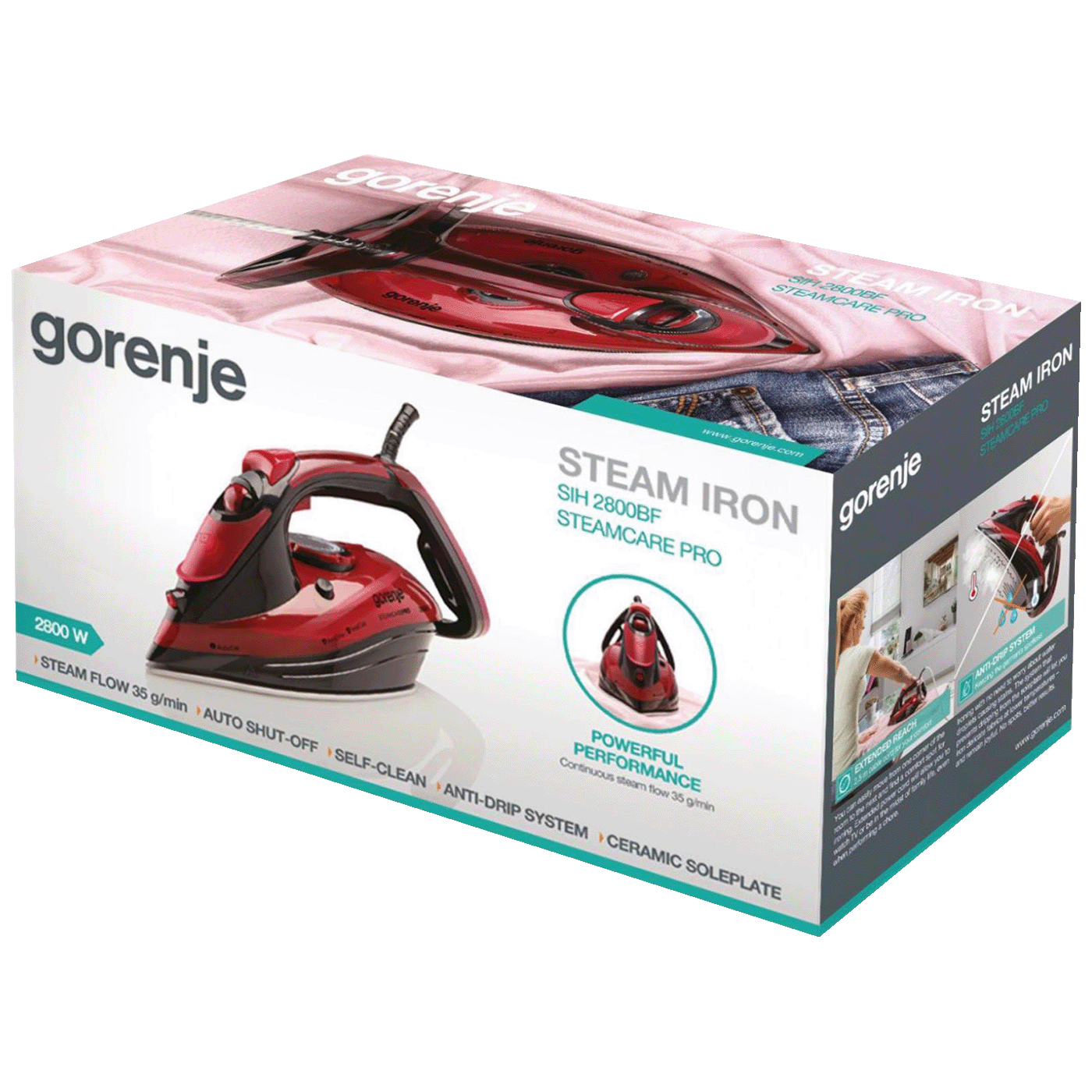 Gorenje Pegla na paru, 2800W - SIH2800BF