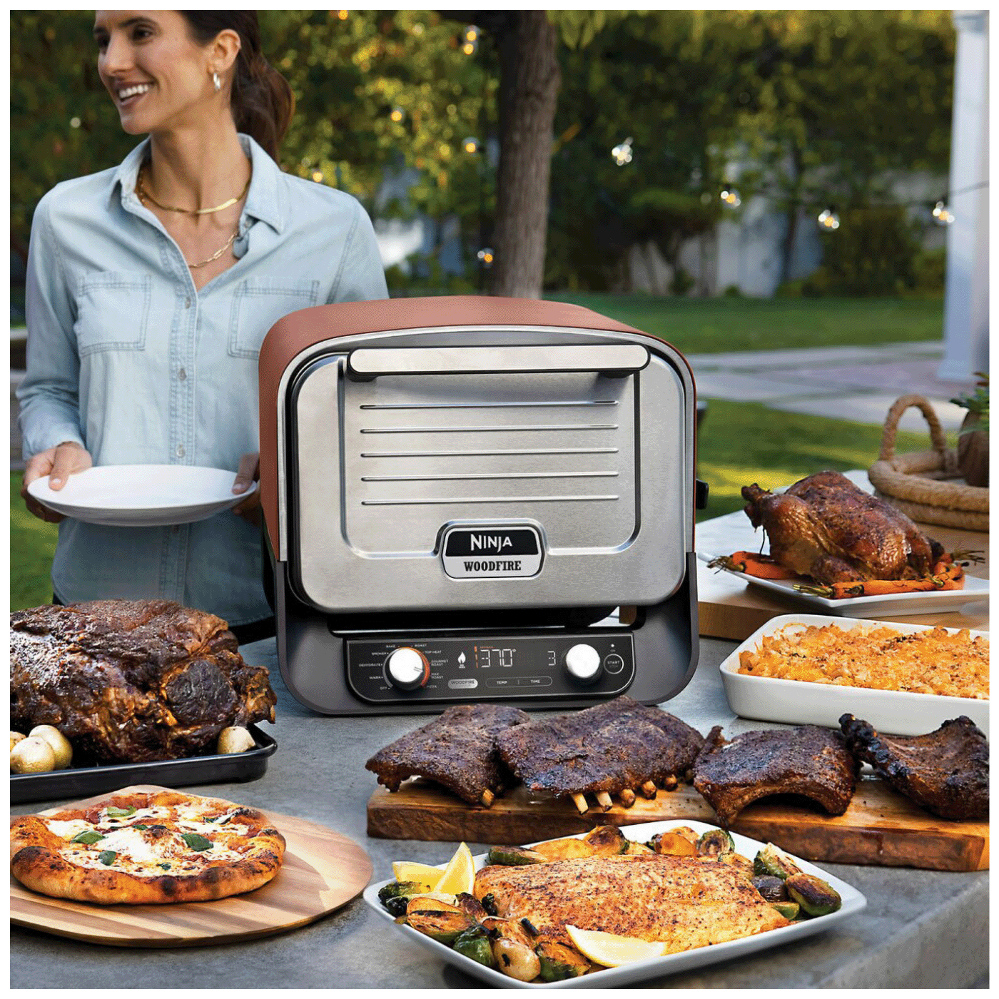 Ninja Pizza pekač, 2400W, Pizza Oven and Smoker - OO101EU