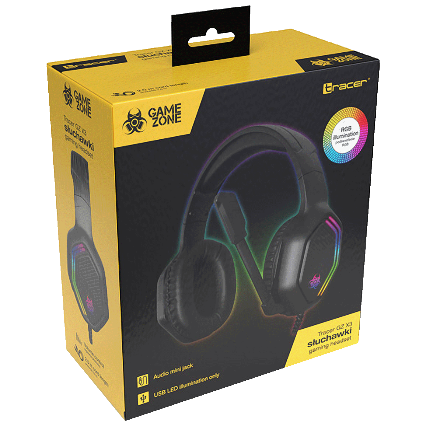 Tracer Slušalice sa mikrofonom, gaming, RGB, 3.5 mm - GAMEZONE GZ X3