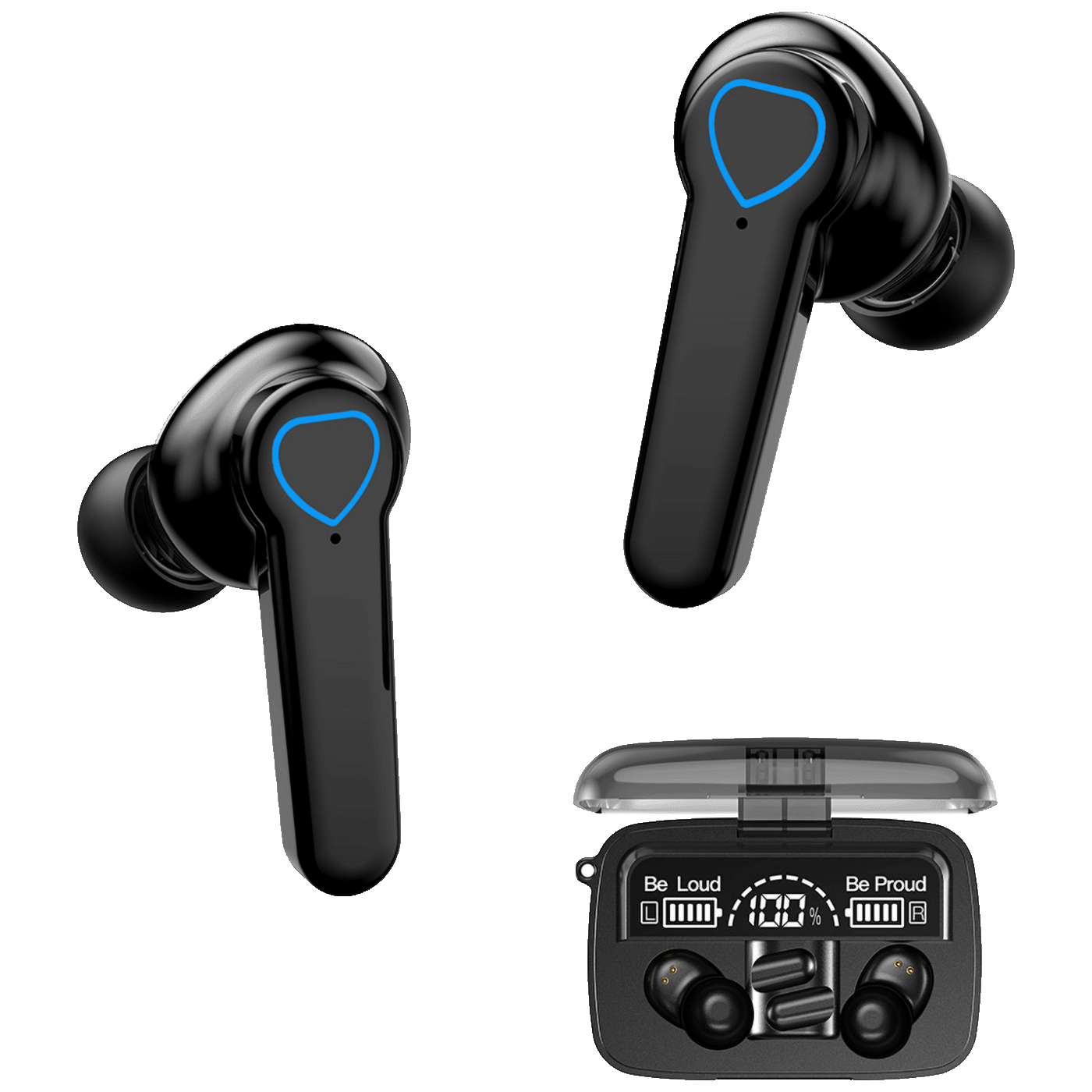 MeanIT Slušalica bežična sa mikrofonom, Bluetooth - TWS B400 Black