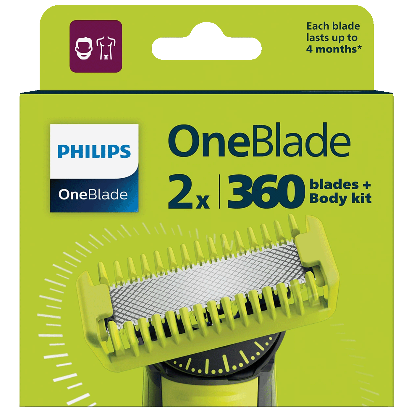 Philips Oštrice za aparat za brijanje OneBlade, 2 kom. - QP624/50