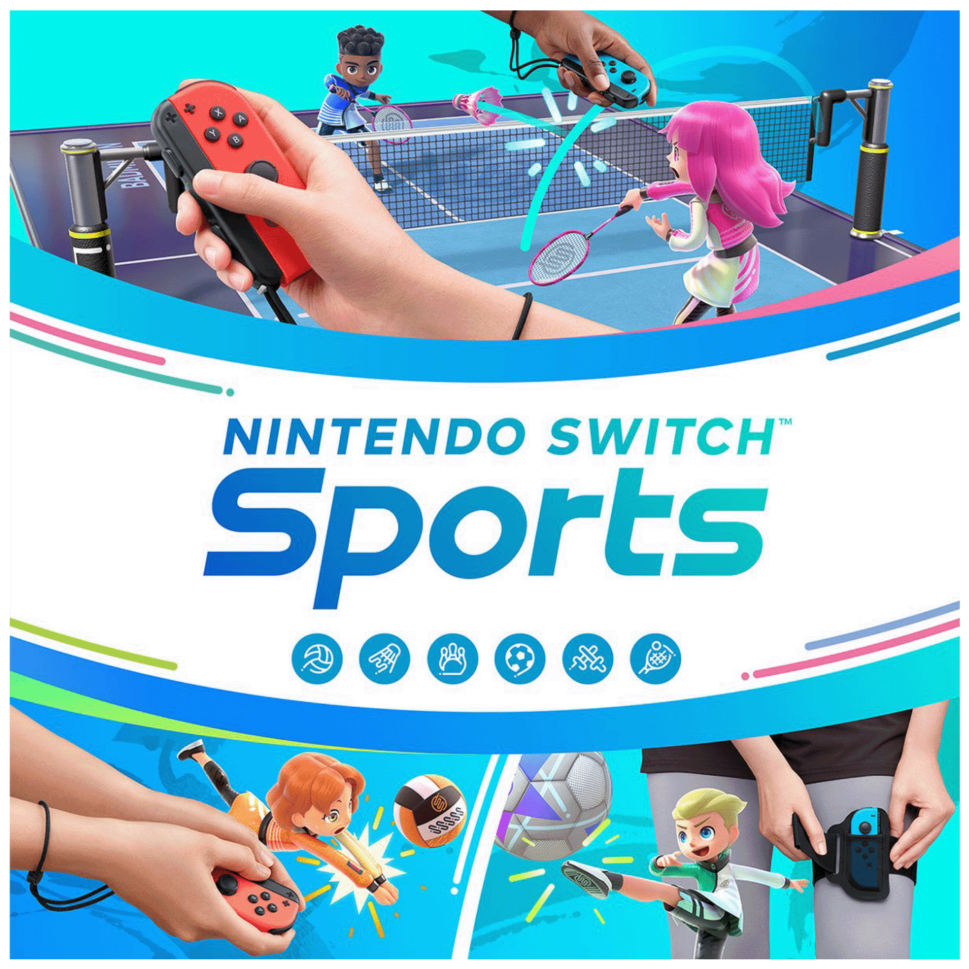 Nintendo Igraća konzola Nintendo Switch+Switch Sport+3 mjeseca online - Switch Console 1.1 Neon B/R, Bundle