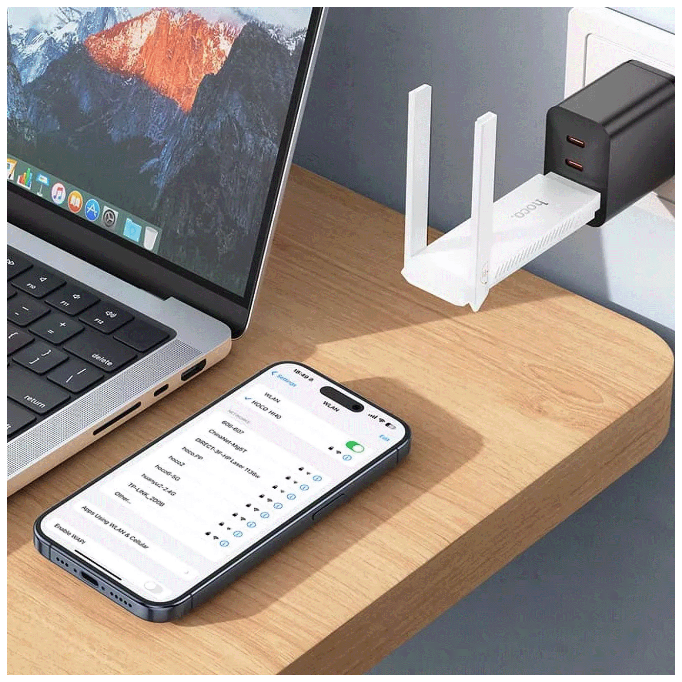 hoco. 4G mobilni WiFi router, USB, 150 Mbps - HI40 Portable WiFi