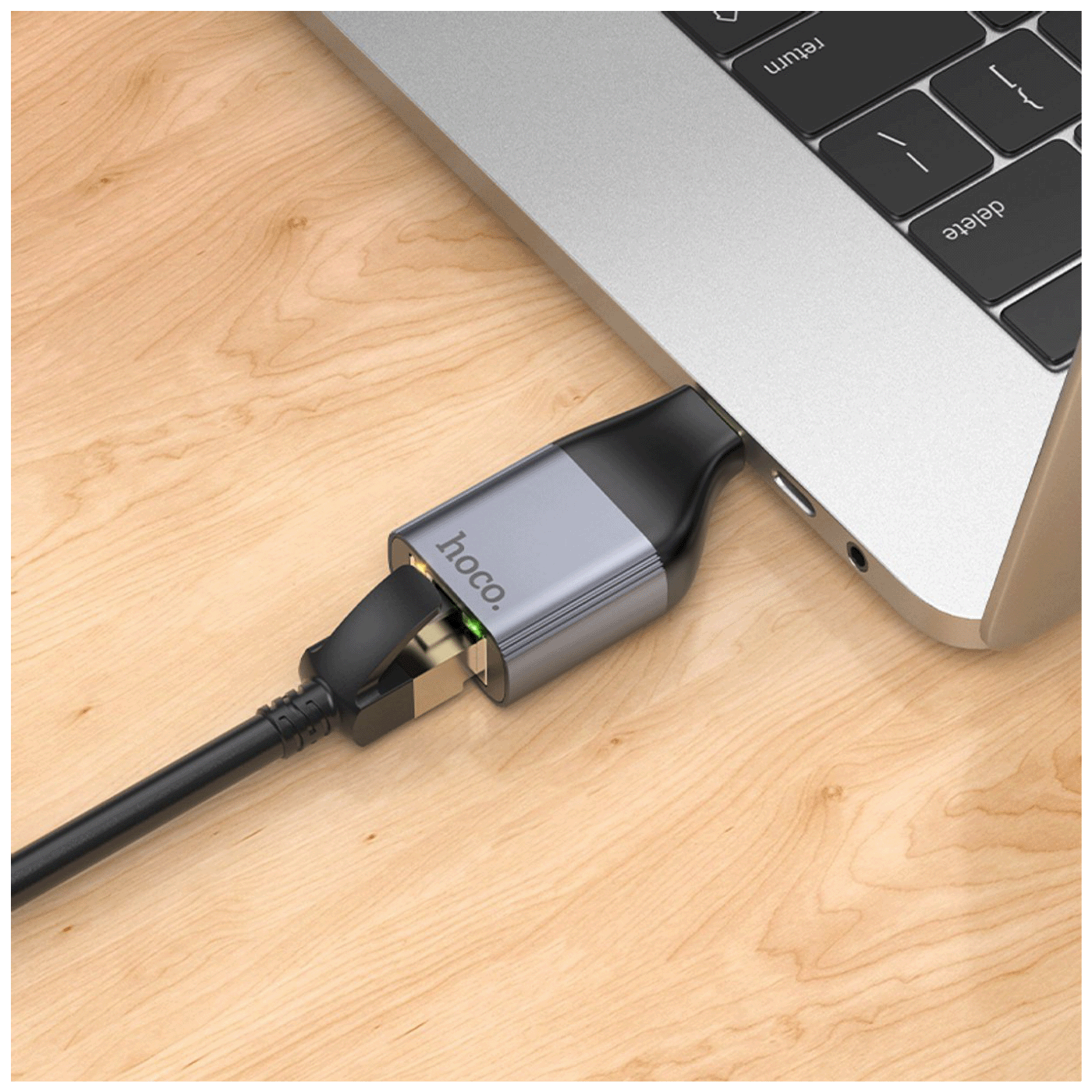 hoco. Adapter USB type C na LAN - UA35