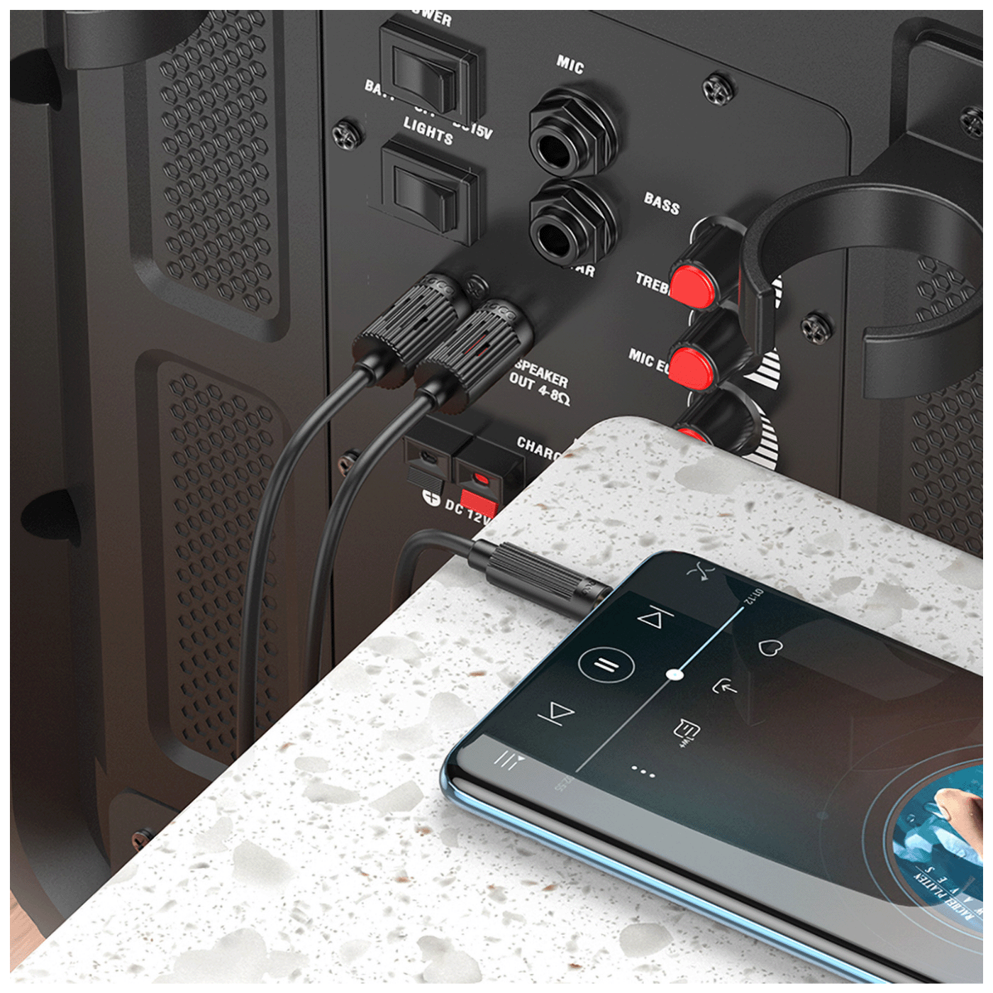 hoco. Audio kabl 2 x RCA na 3.5 mm, 1.5 met. - UPA28