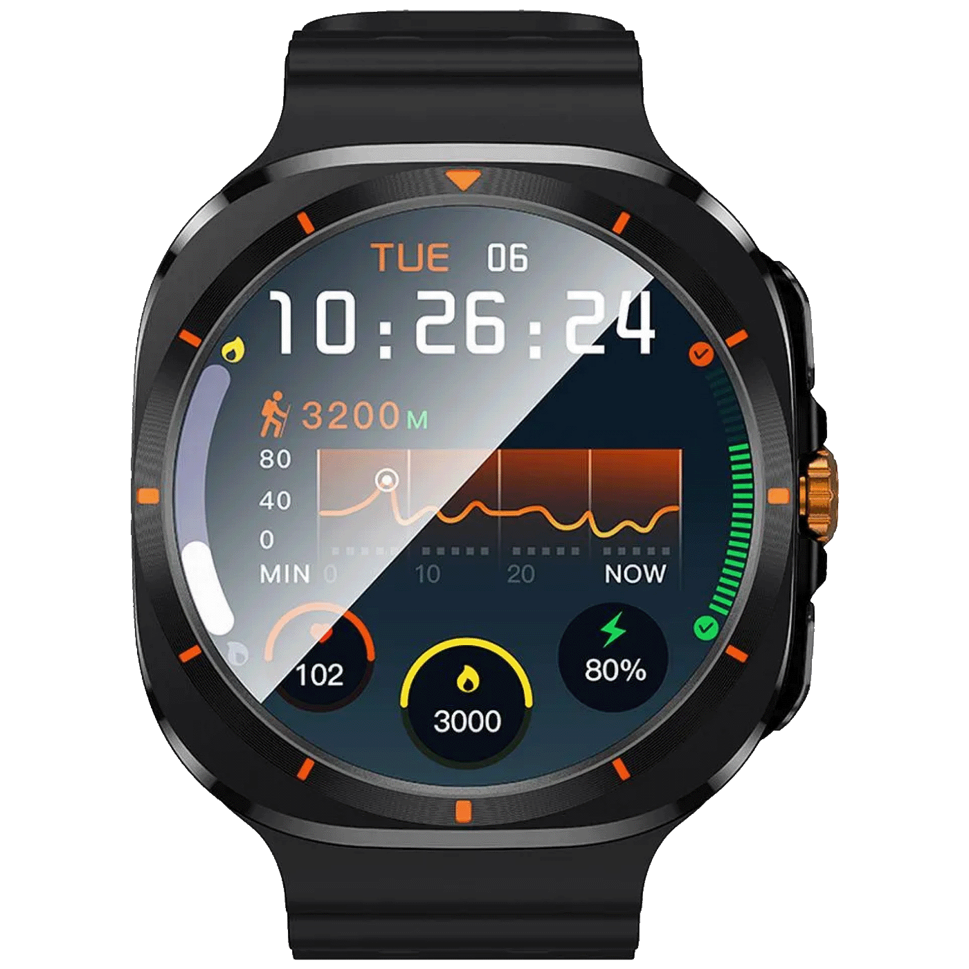 hoco. Pametni sat, 1.5" zaslon, Bluetooth, IP67 - Y29 Black