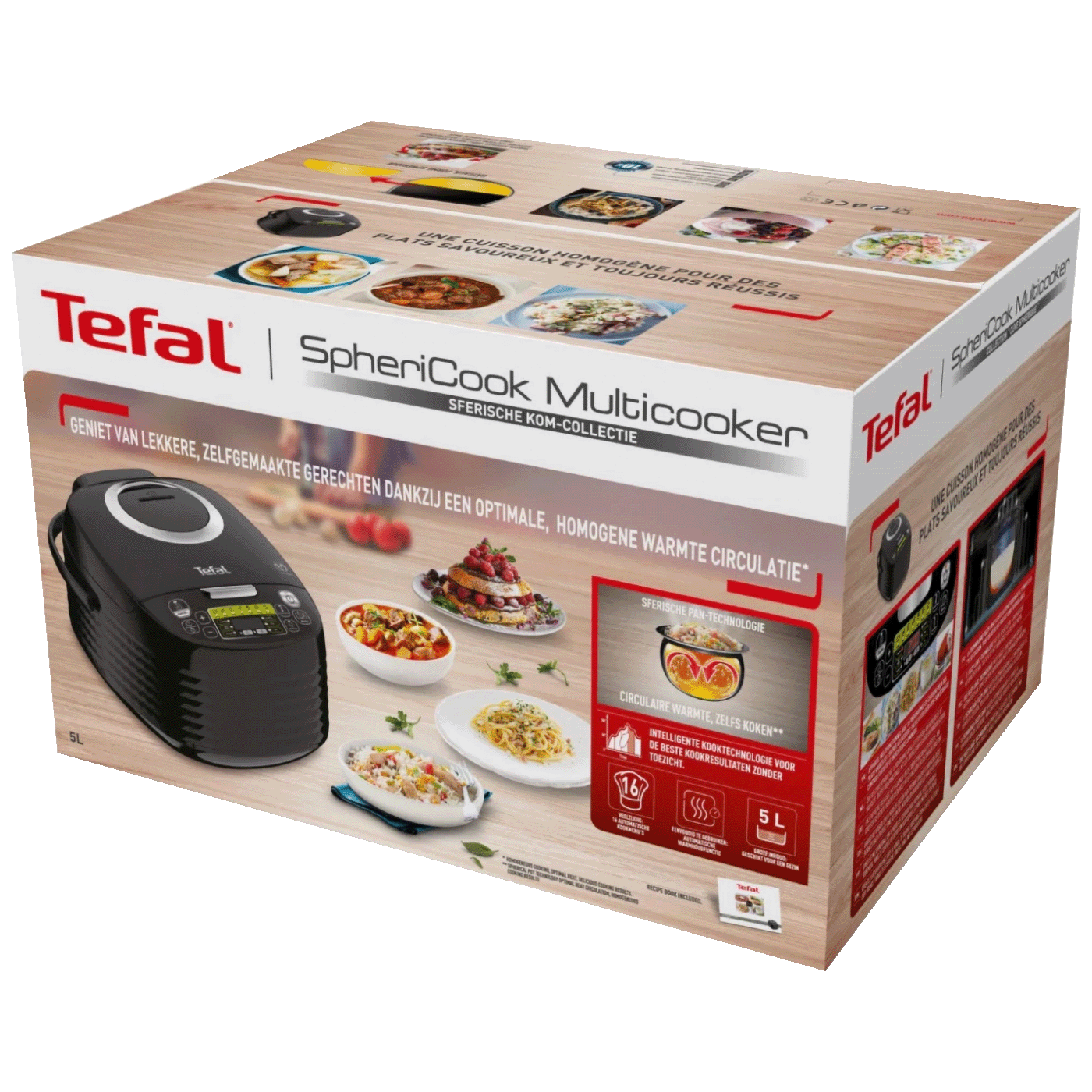 Tefal Višenamjenski ekspres lonac, 16u1, Sphericook Multicooker - RK745800