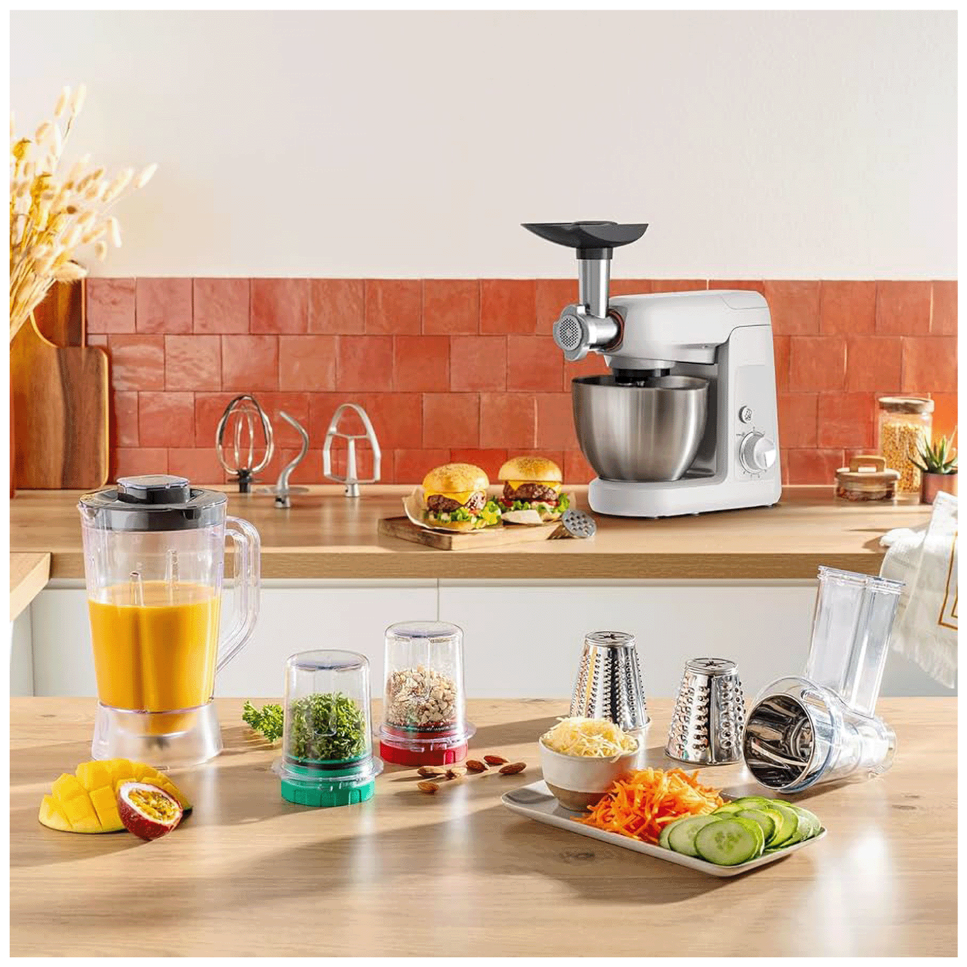 Tefal Mikser sa posudom, 1100W, 8 brzina, kuhinjski robot - QB525B38