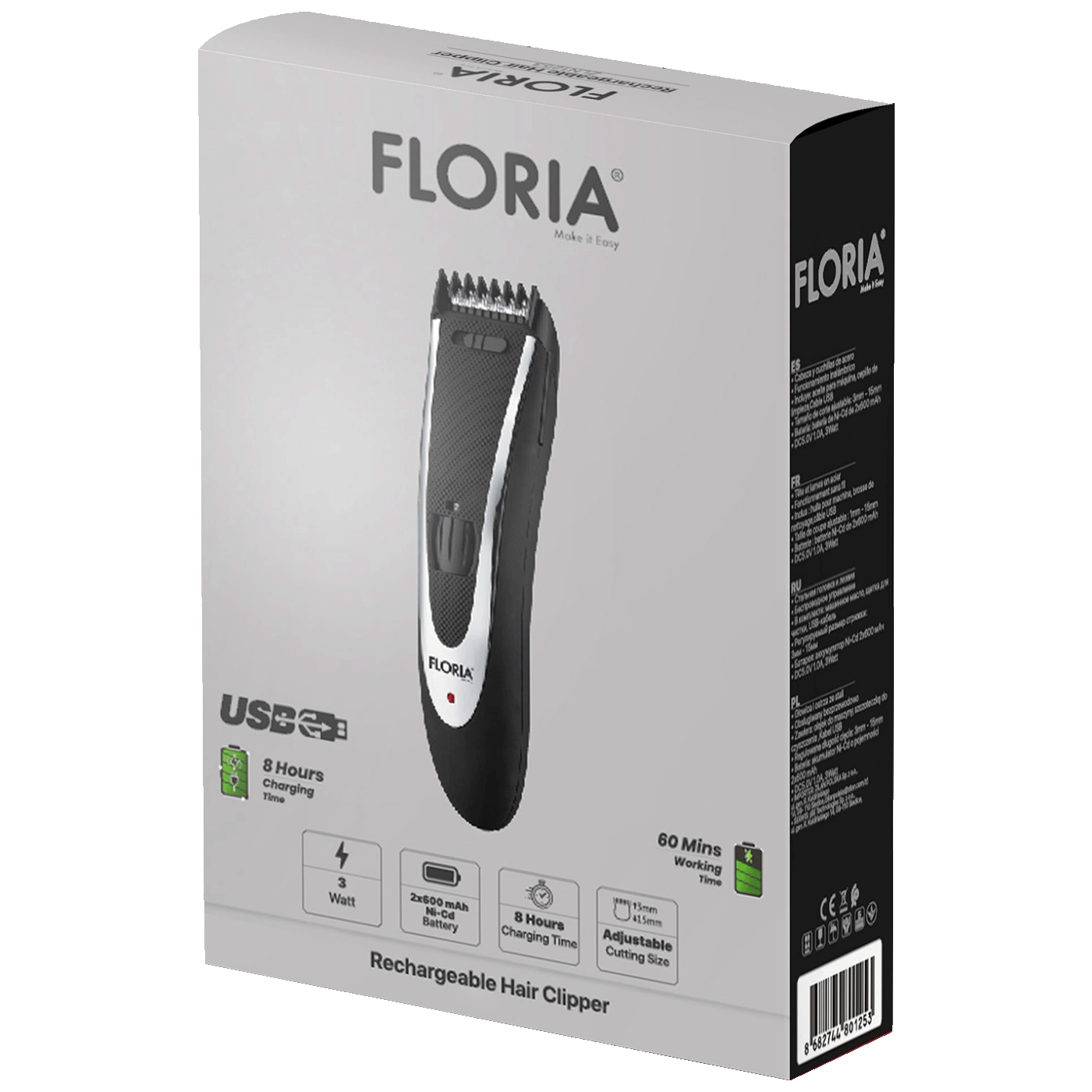 Floria Aparat za šišanje, accu, 600mAh - ZLN1254