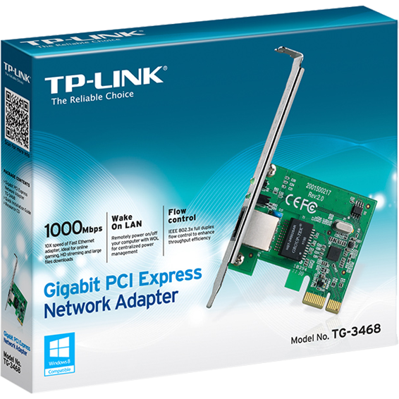 TP-LINK Mrežni adapter PCIe, gigabit 10/100/1000, ugradbeni - TG-3468