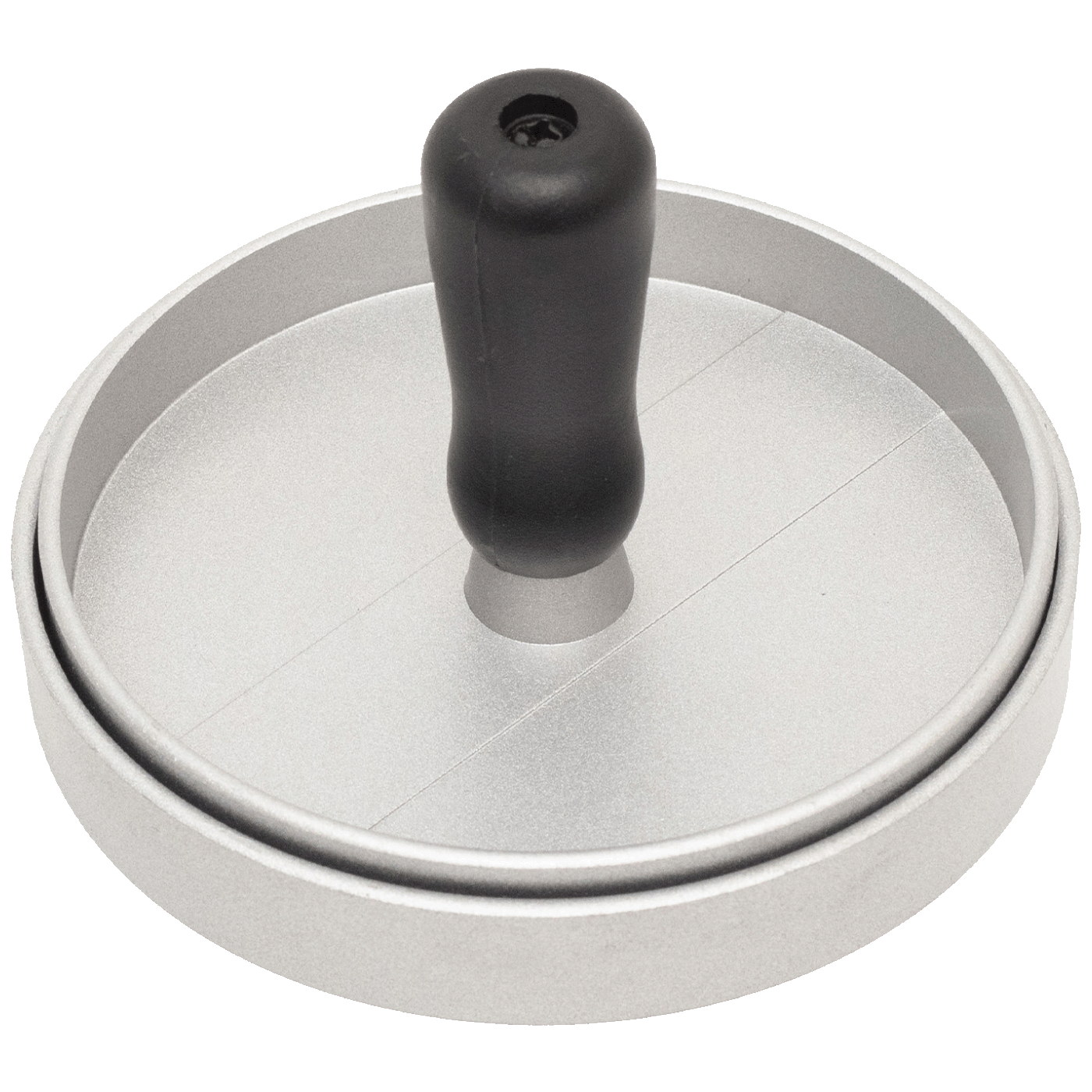 home Presa za hamburgere, rebrasti aluminij, promjer 115 mm - GRT06