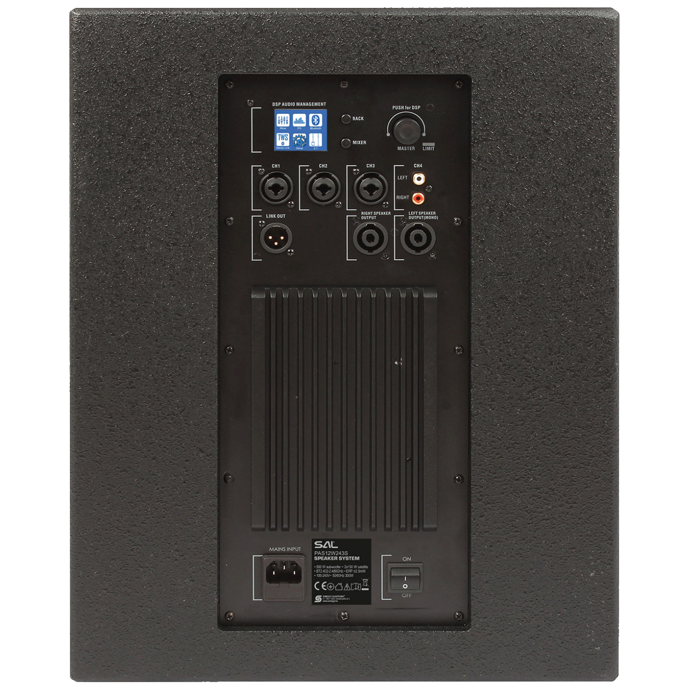 SAL Zvučna kutija, aktivna, bass/satelit, 800W, Bluetooth - PAS12W243S