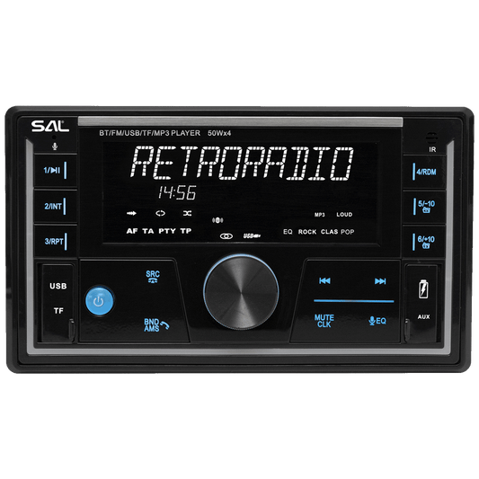 SAL Auto radio, 4 x 50W,  FM RDS, BT, USB, microSD - VB5500