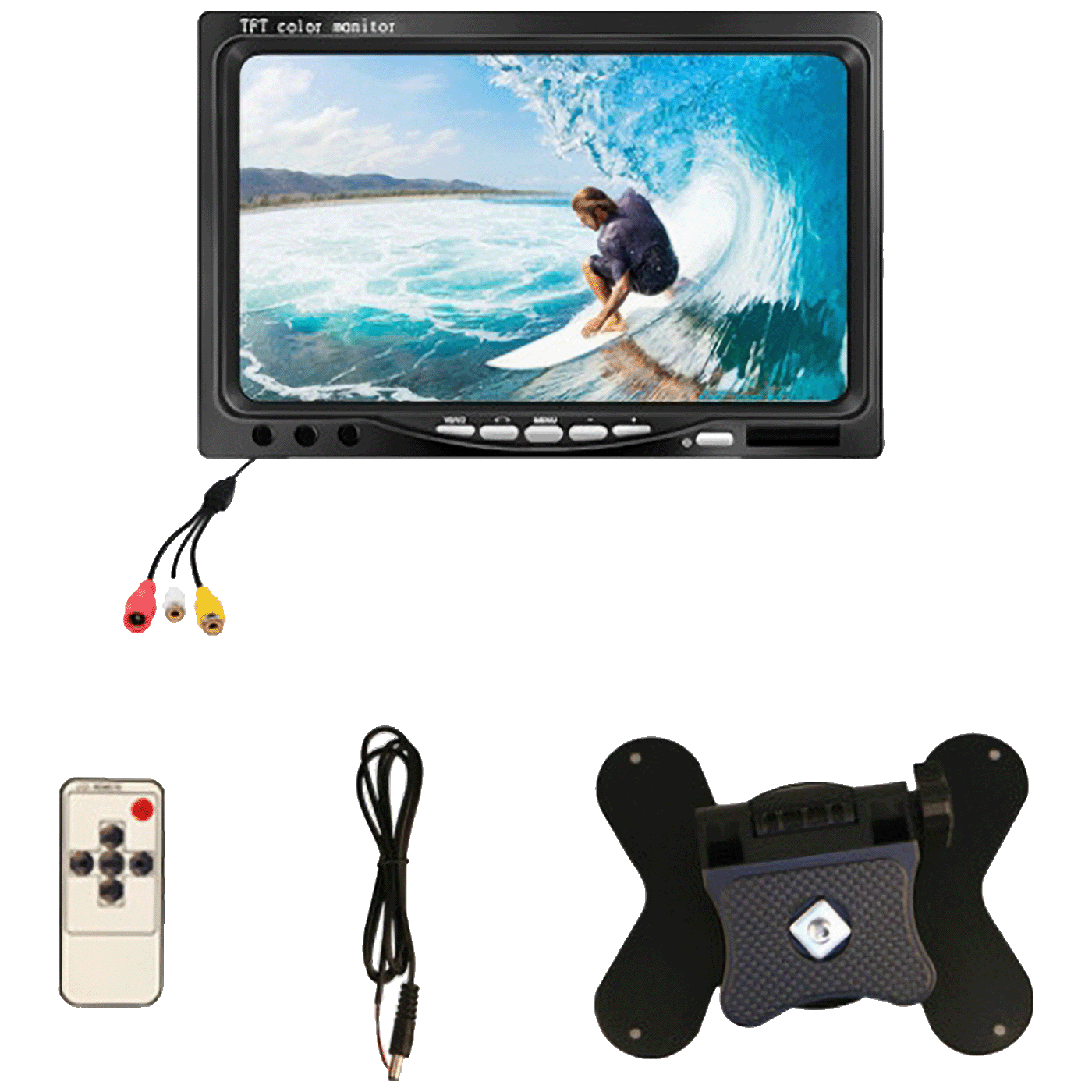 NN-Su 7" HD monitor za automobil, PC, 12/24V, HDMI, VGA - YB-700A-1