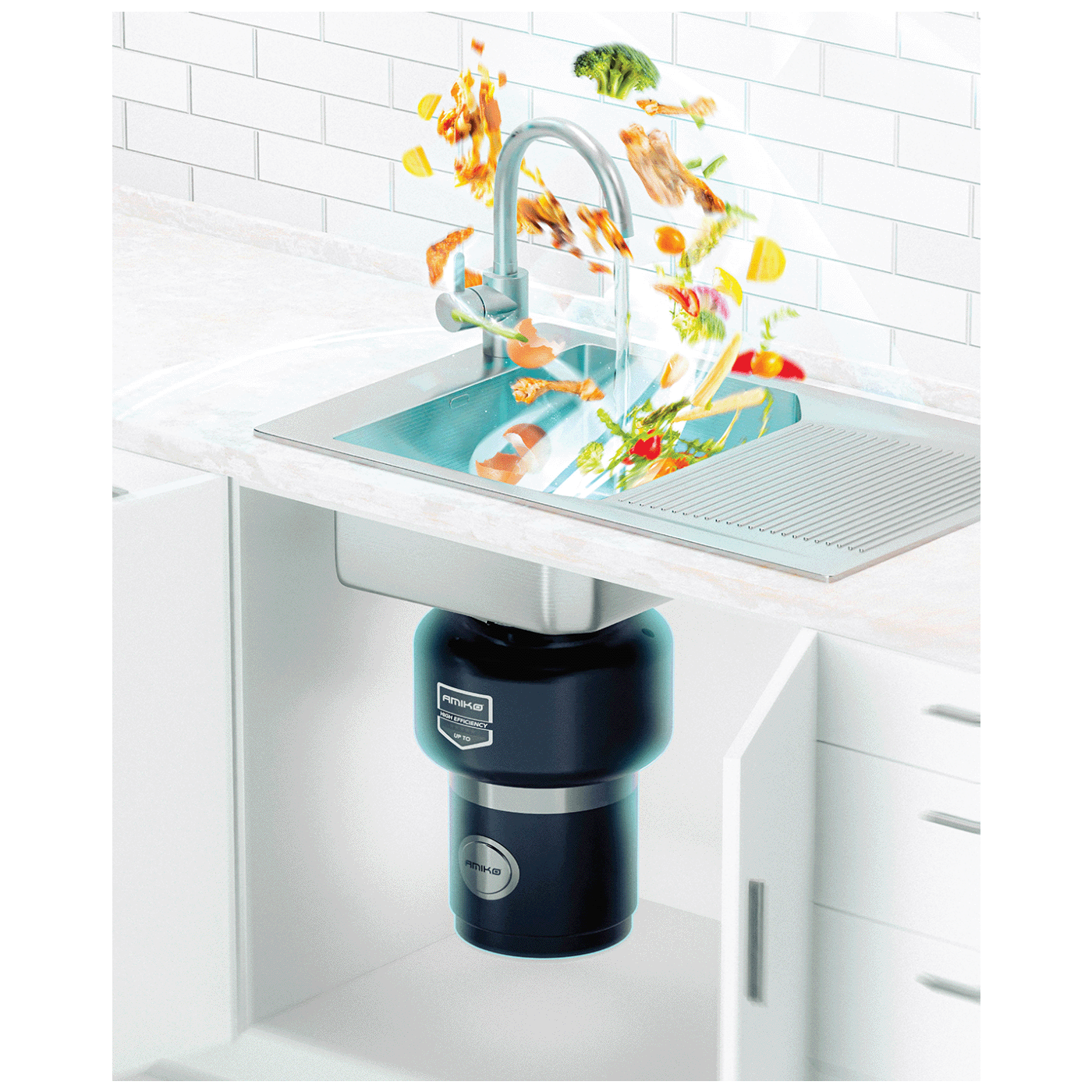 Amiko Drobilica otpada od hrane, 745W - EVO 100