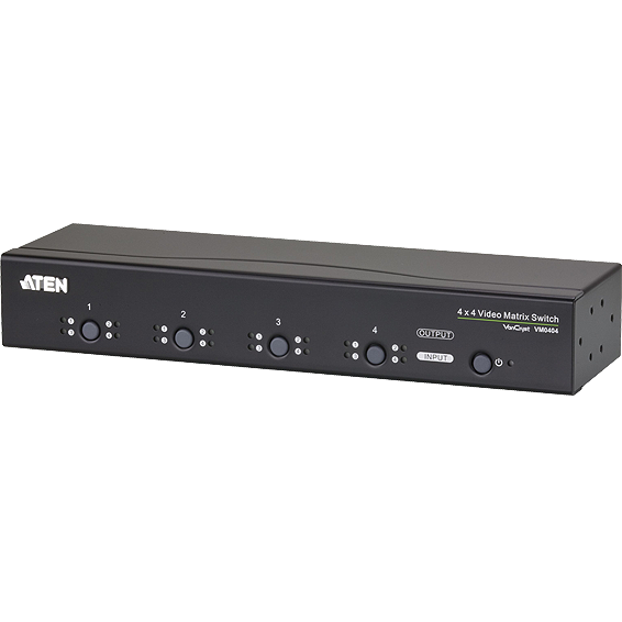 Valueline VGA switch, 4 x 4 audio/video + RS232 - VM0404-AT-G