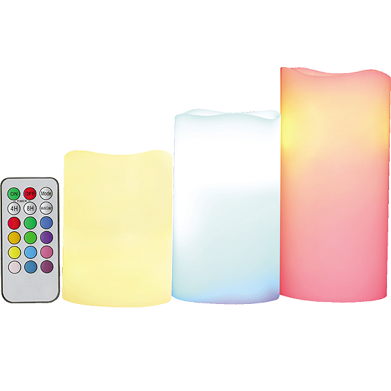 home Dekorativna rasvjeta, svijeće set, daljinski upravljač - CDR 3/M