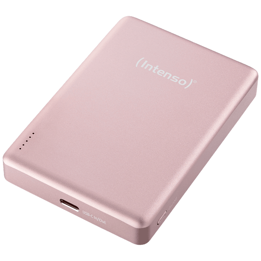 (Intenso) Prijenosni punjač, MagSafe, 10000mAh, bežični - POWERBANK MW10000 Rose