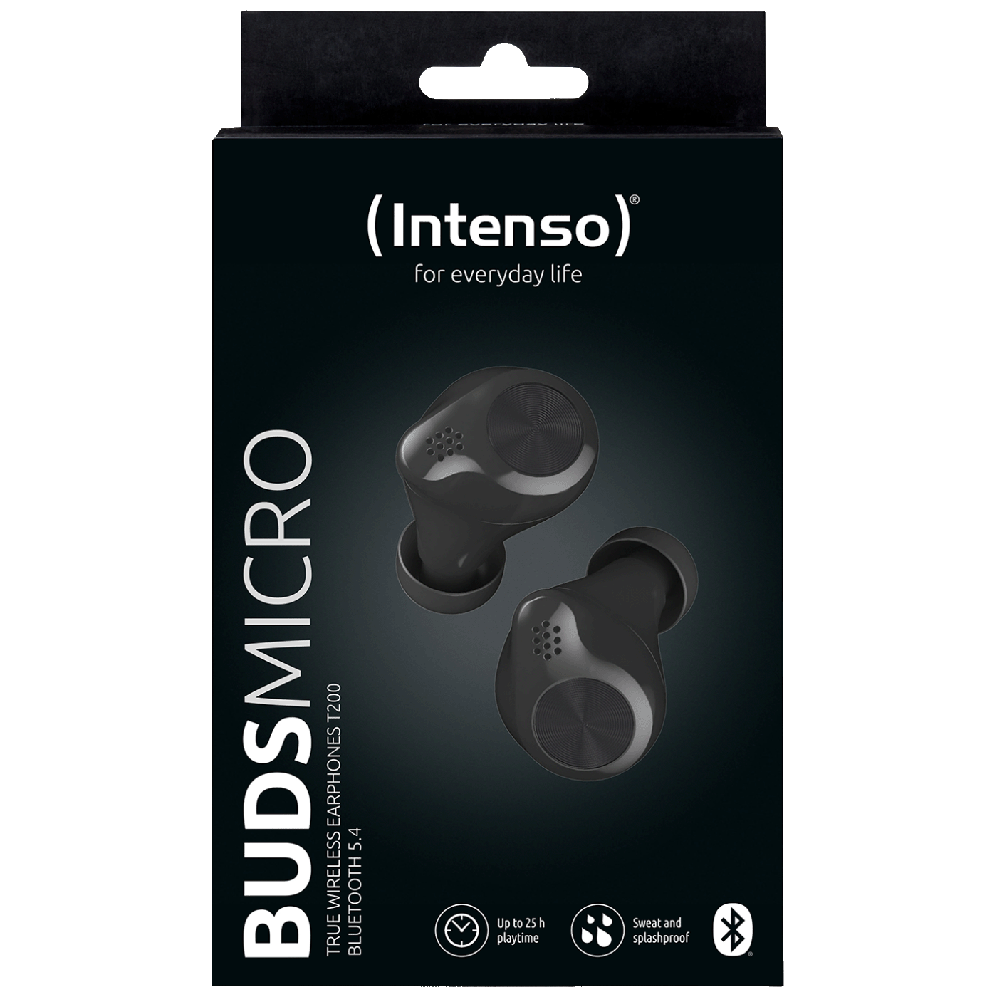 (Intenso) Slušalice bežične sa kutijicom za punjenje, Bluetooth - BUDS MICRO T200 Black