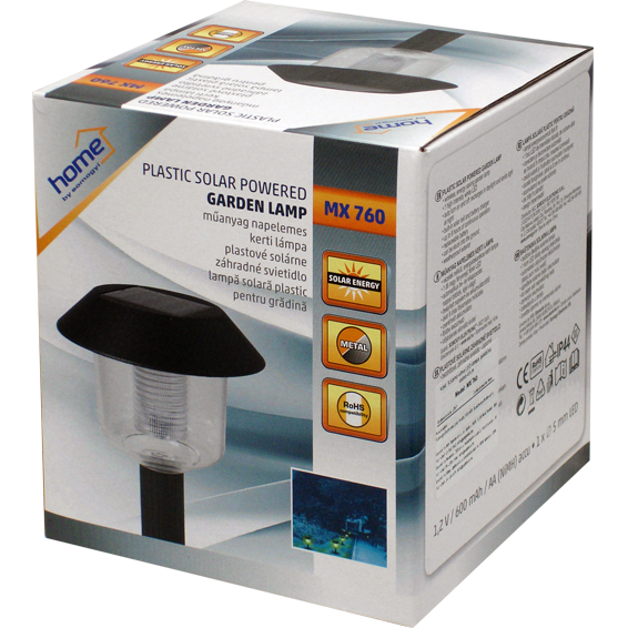 home Solarna vrtna LED lampa, plastična, 600 mAh - MX 760