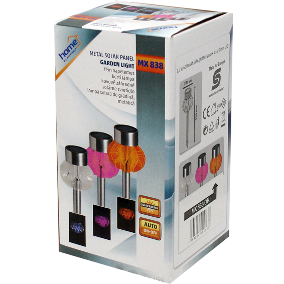 home Solarna vrtna dekorativna LED lampa, 600 mAh - MX 838/OR