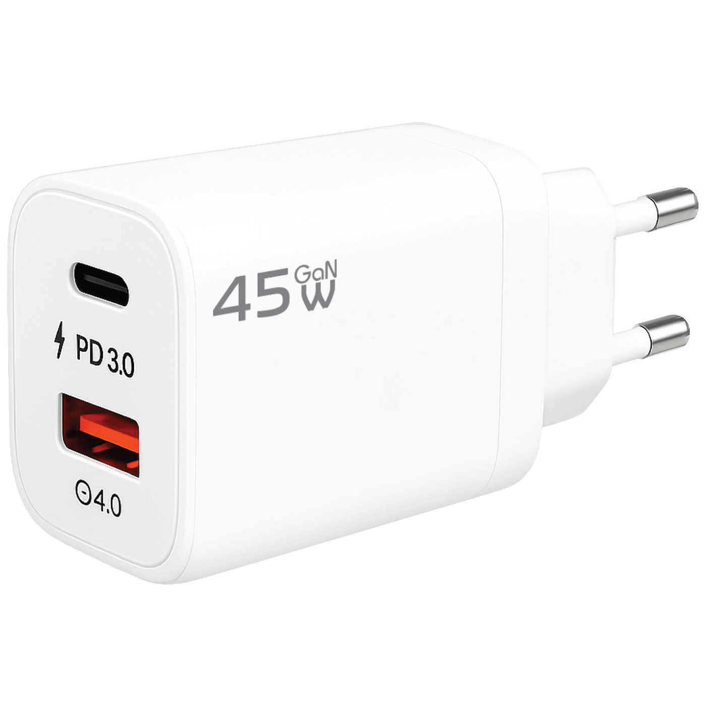 REDLINE Punjač kućni, 1 x USB-A, 1 x USB-C, 45W, GaN - GL-45W-AC