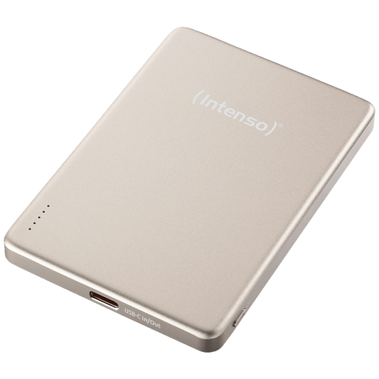 (Intenso) Prijenosni punjač, MagSafe, 5000mAh, bežični, Champagne - POWERBANK MW5000 Champagne