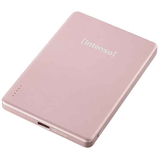 (Intenso) Prijenosni punjač, MagSafe, 5000mAh, bežični, Rose - POWERBANK MW5000 Rose