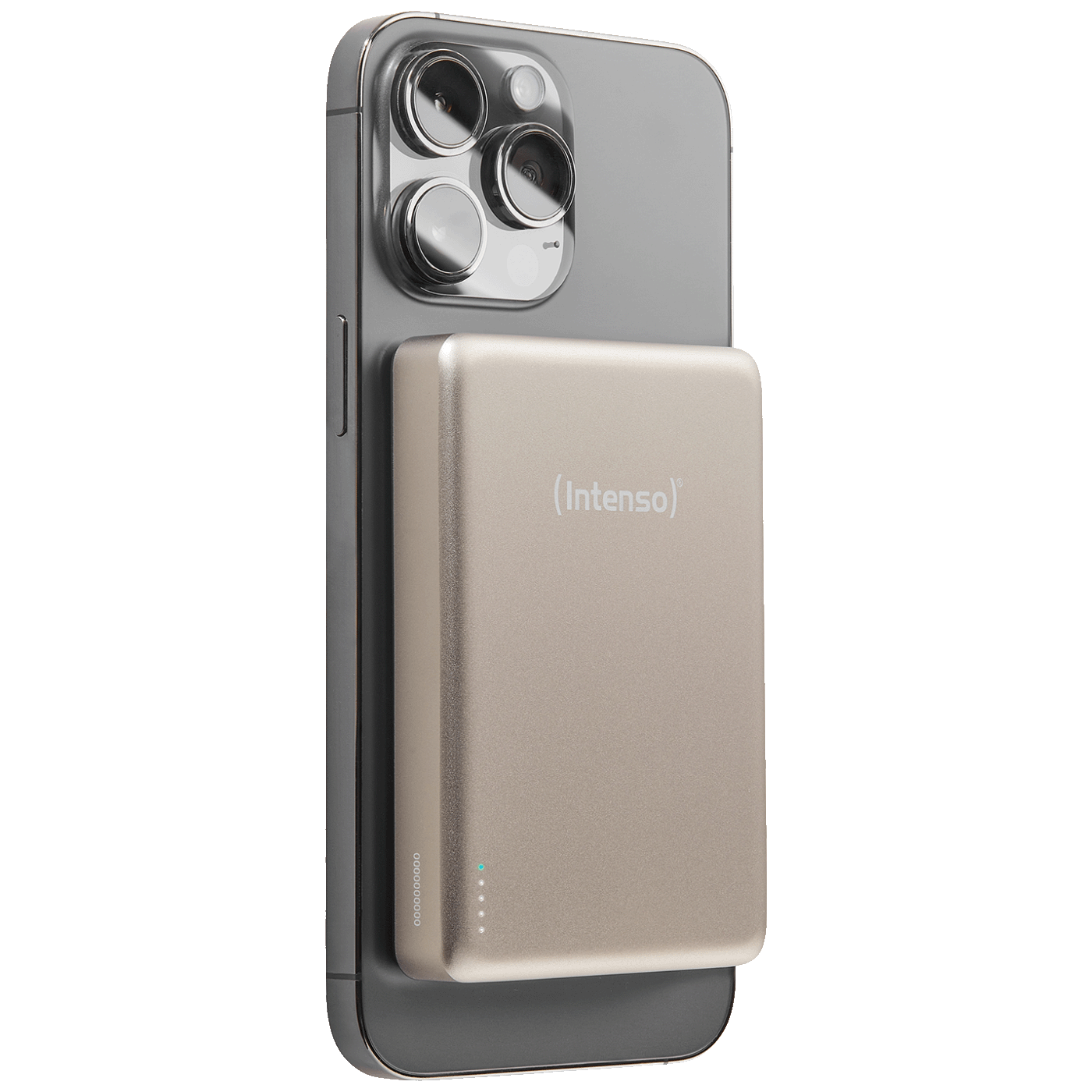 (Intenso) Prijenosni punjač, MagSafe, 10000mAh, bežični - POWERBANK MW10000 Champagne