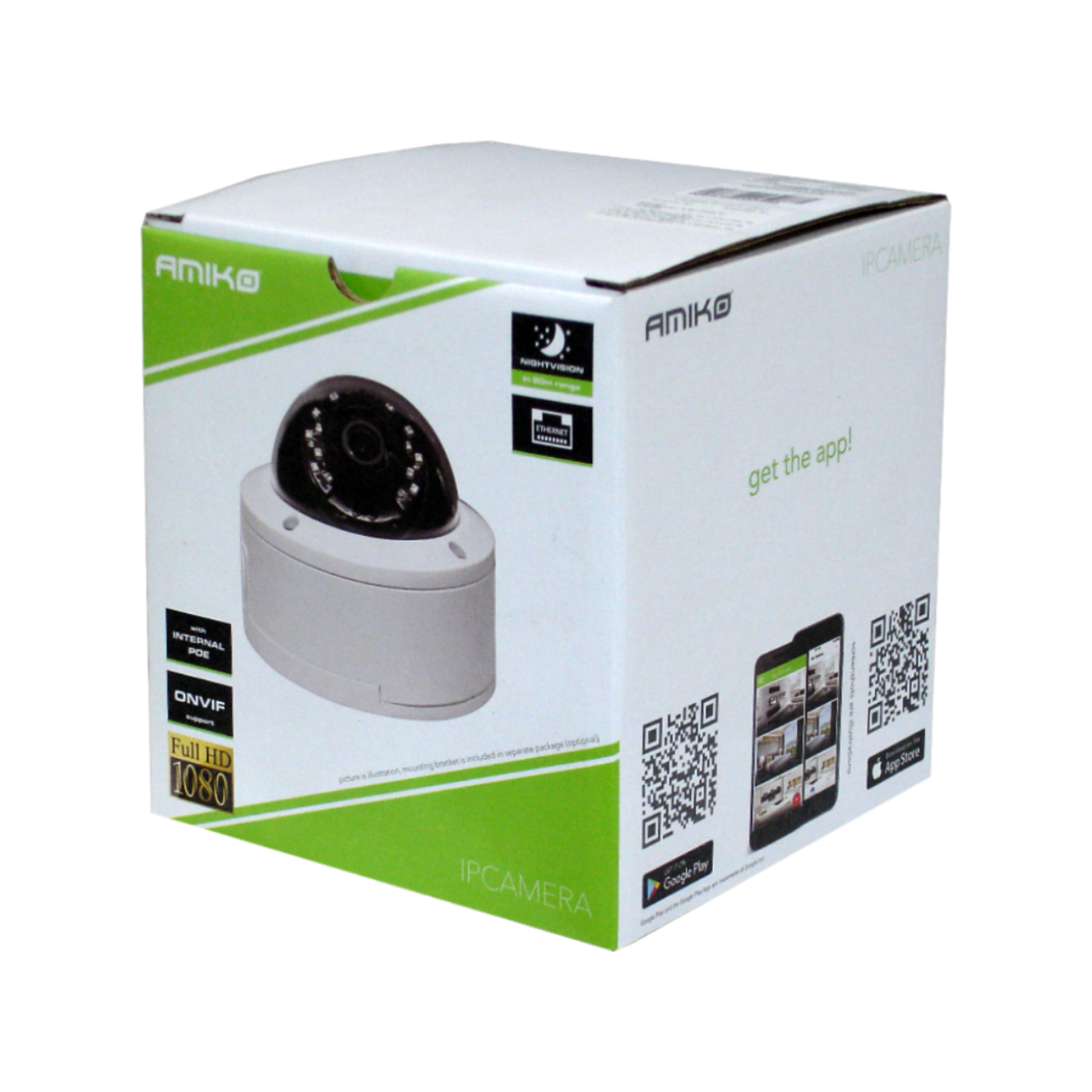 Amiko Home Kamera IP 4 MP, PoE, 1/3" CMOS, HD Lens 2,8 - 12mm - DH20P400MF