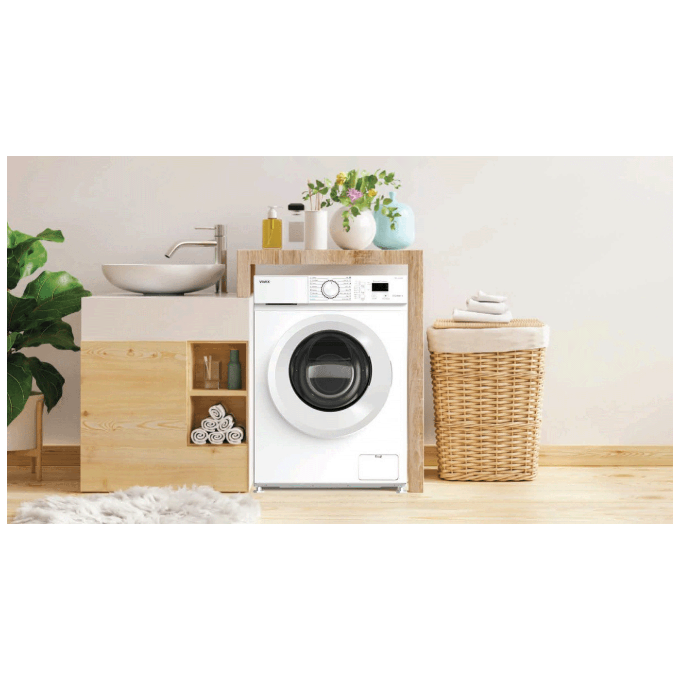 Vivax Mašina za pranje veša, 1200 obrtaja, 7 kg veša, Inverter - WFL-120716CDS