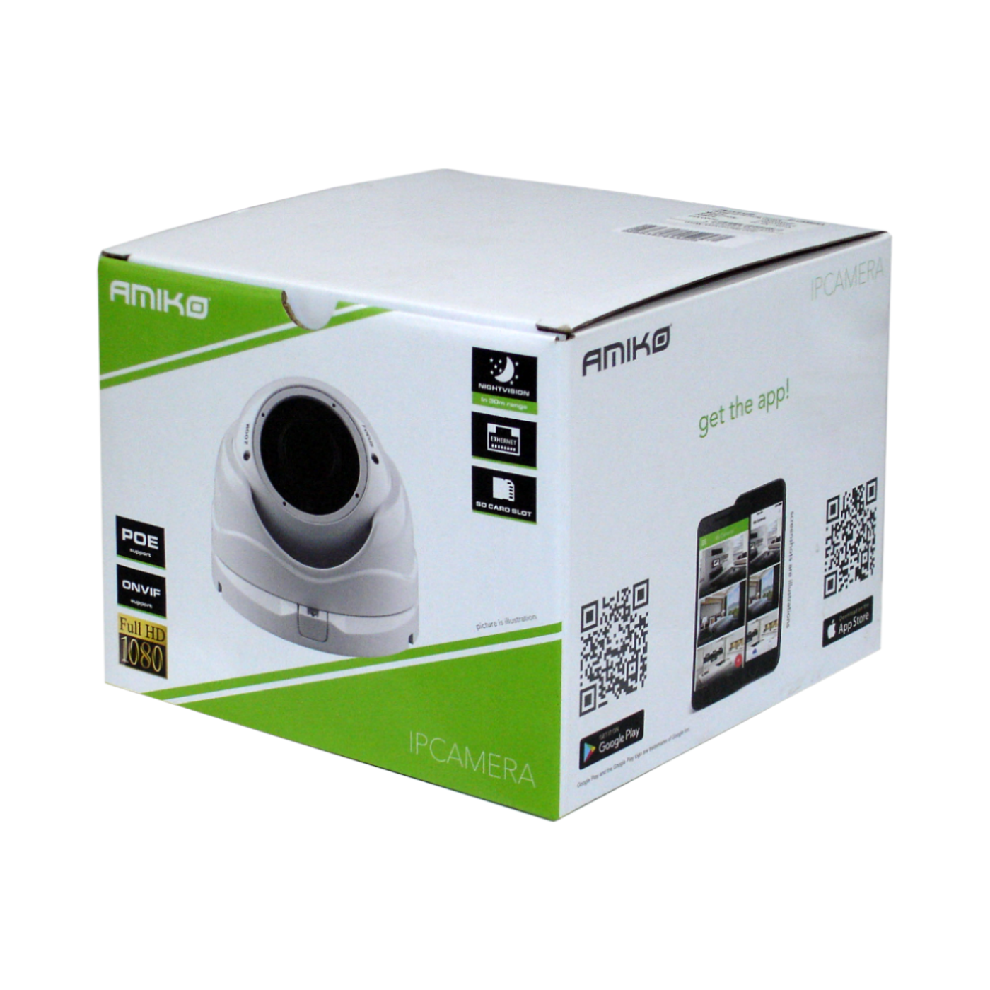 Amiko Home Kamera IP 4 MP, PoE, 1/3" , HD Lens Motorized 2,8 - 12mm - D30M400MF ZOOM POE
