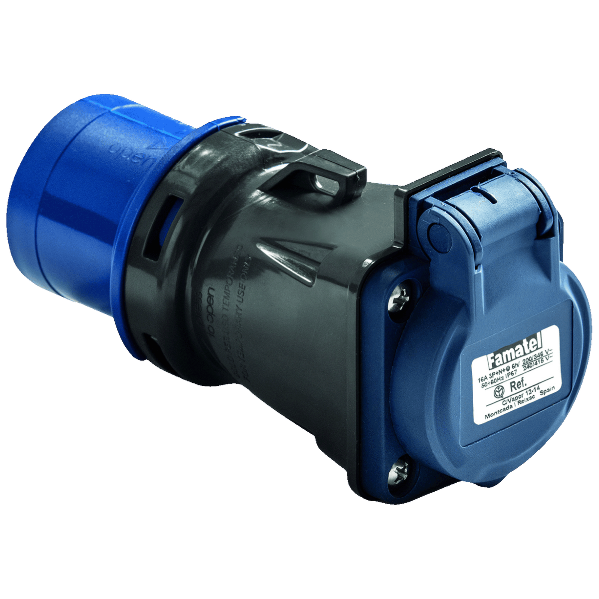 Famatel Industrijski adapter za schuko utikač/2P+T utičnica 16A,IP54 - 13910