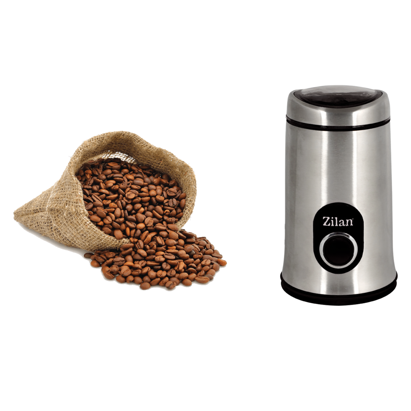 Zilan Mlin za kafu, spremnik 50 g., 150 W, INOX/crna - ZLN8013/BK