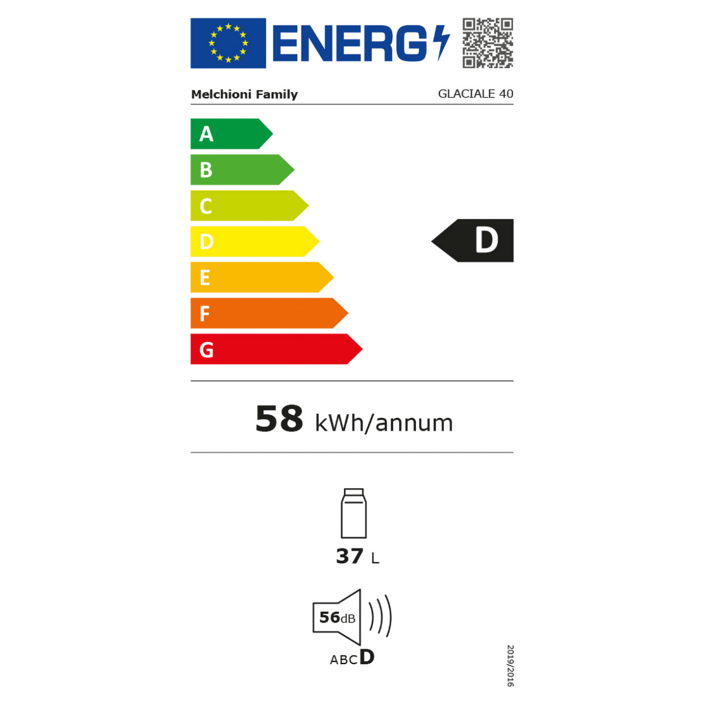 MELCHIONI family Frižider, prijenosni, kapacitet 37 lit., do -18 °C, 12V/220V - GLACIALE 40