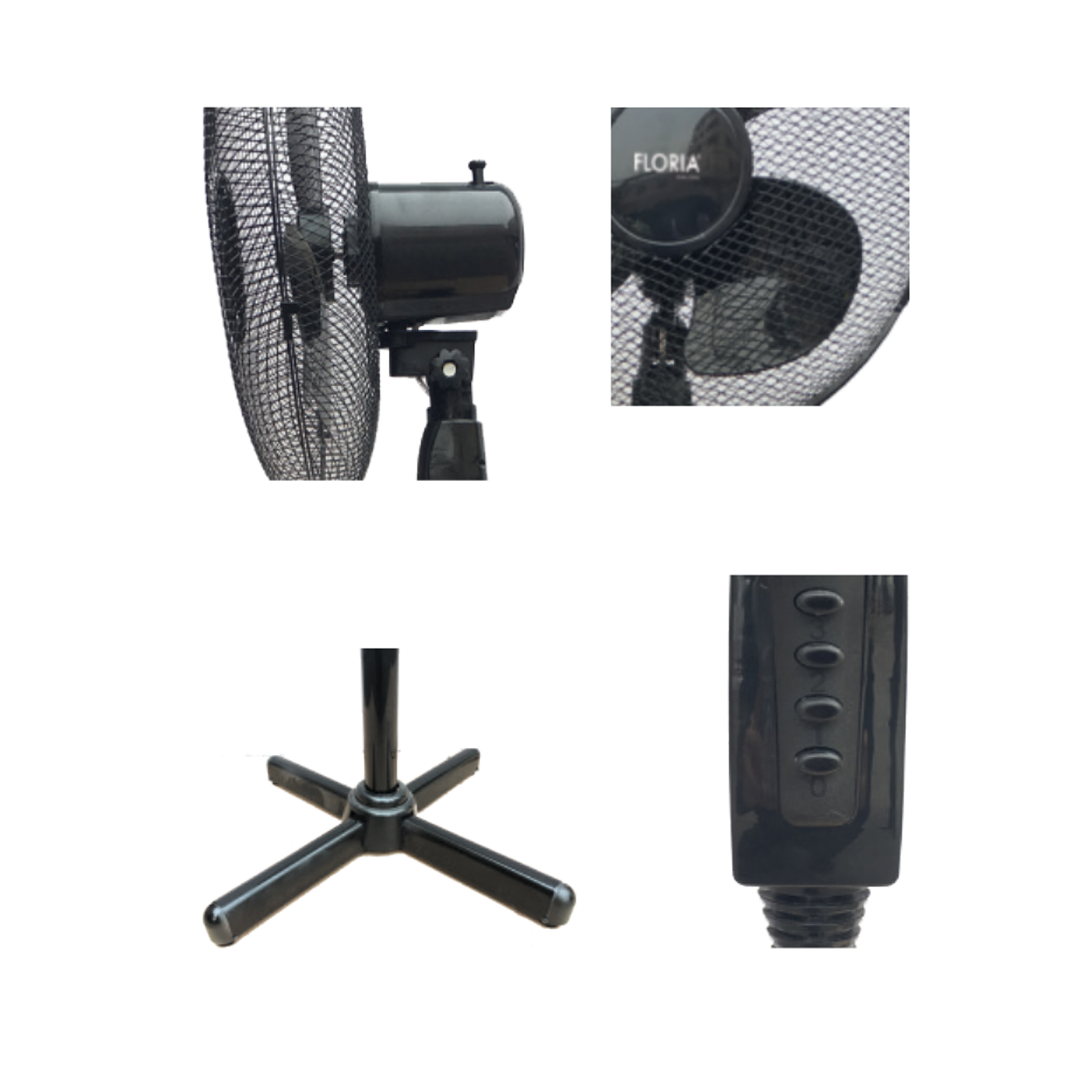 Floria Ventilator sa postoljem, promjer 40 cm, 40 W, crna - ZLN1181