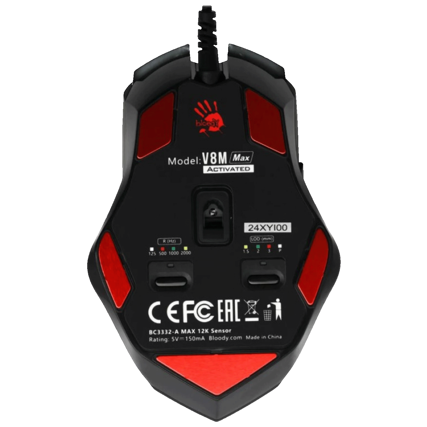 Bloody Miš optički, gaming, RGB, 12.000 cpi, USB - A4-V8M MAX ACTIVATED 4-Core
