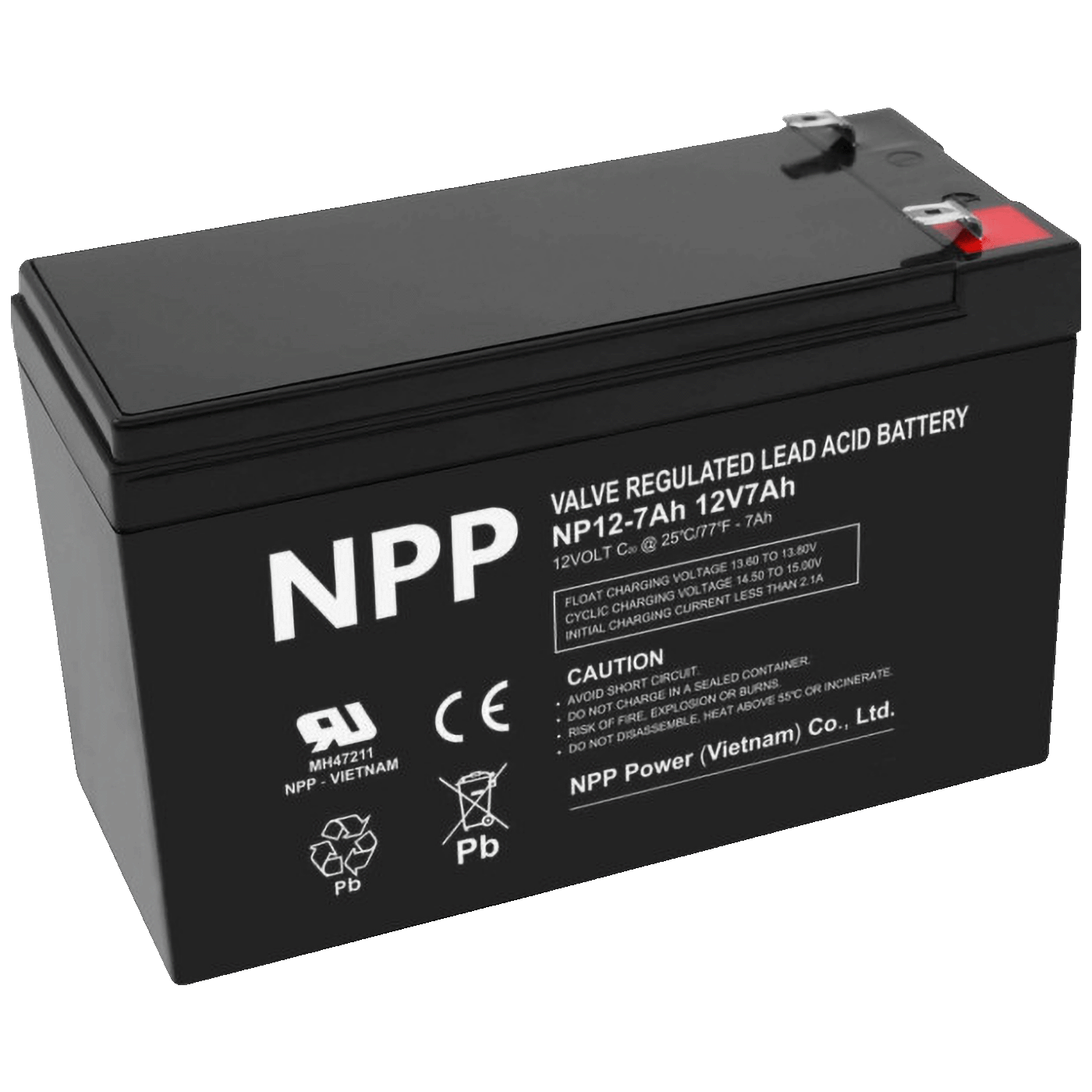NPP Baterija akumulatorska, 12V / 7Ah - NPP NP12V-7Ah