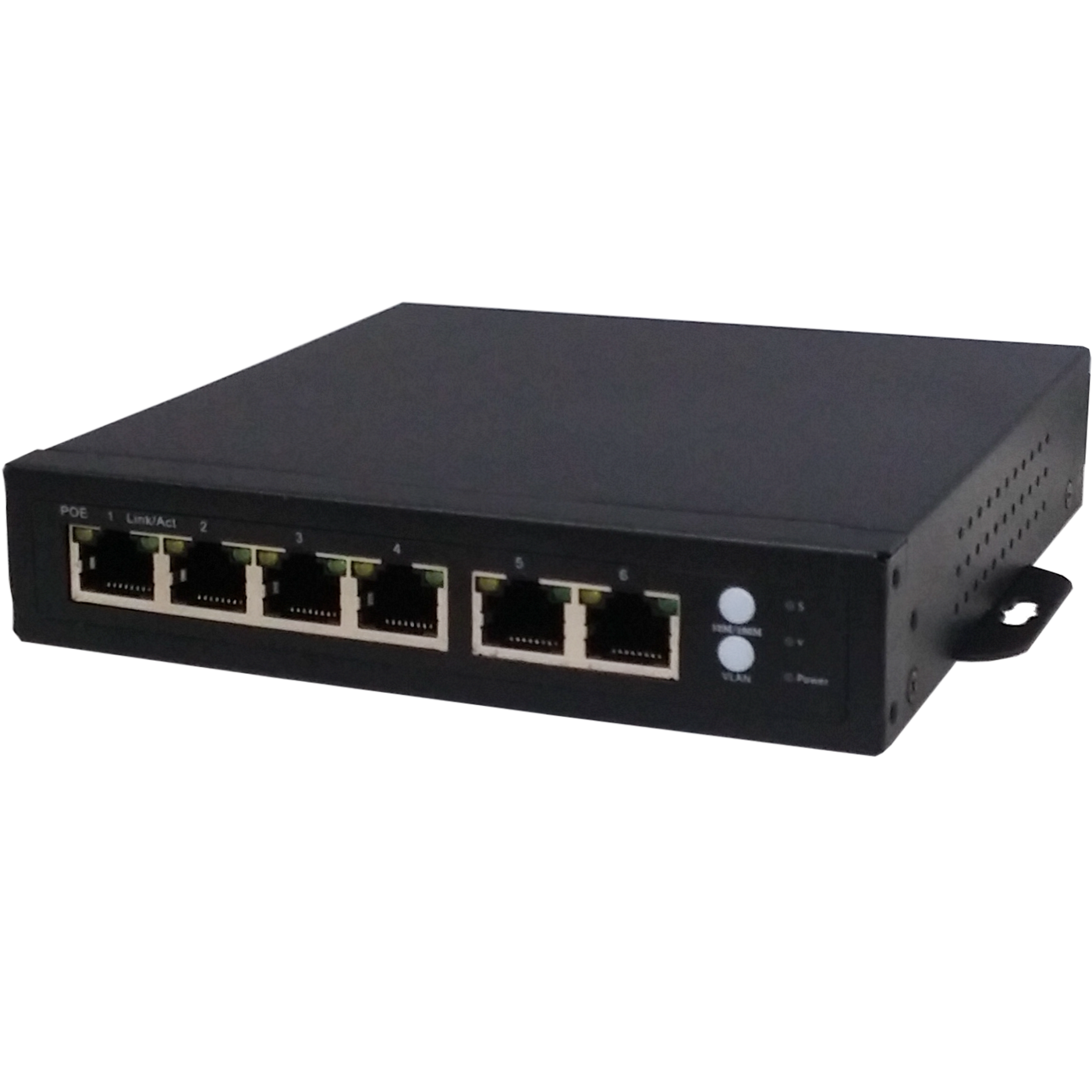 Amiko Home PoE mrežni switch, 6 port RJ-45, 4 PoE, rack ugradnja - POE SWITCH 4CH+2