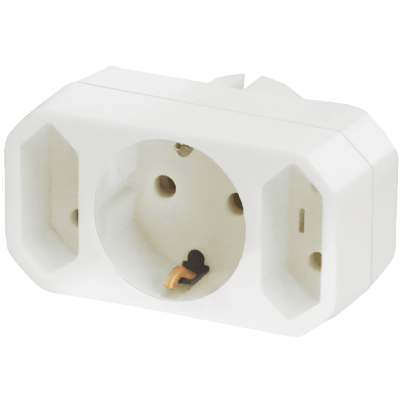 home Strujni razdjeljnik, 2 x EURO + 1 x Shuko utičnica - NV 13/WH