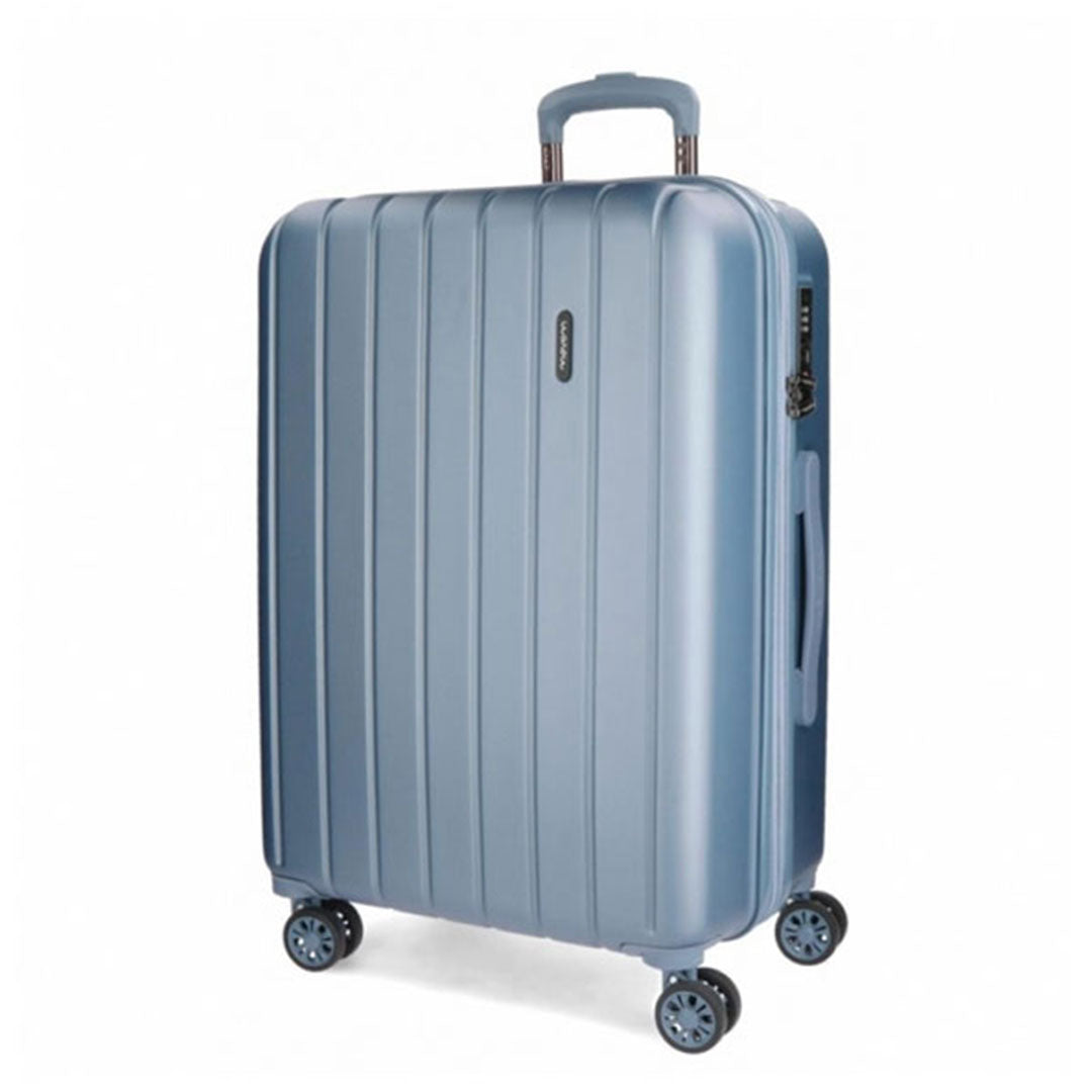 Kofer 70 cm ABS, Wood 5318863, svijetlo plavi, Movom