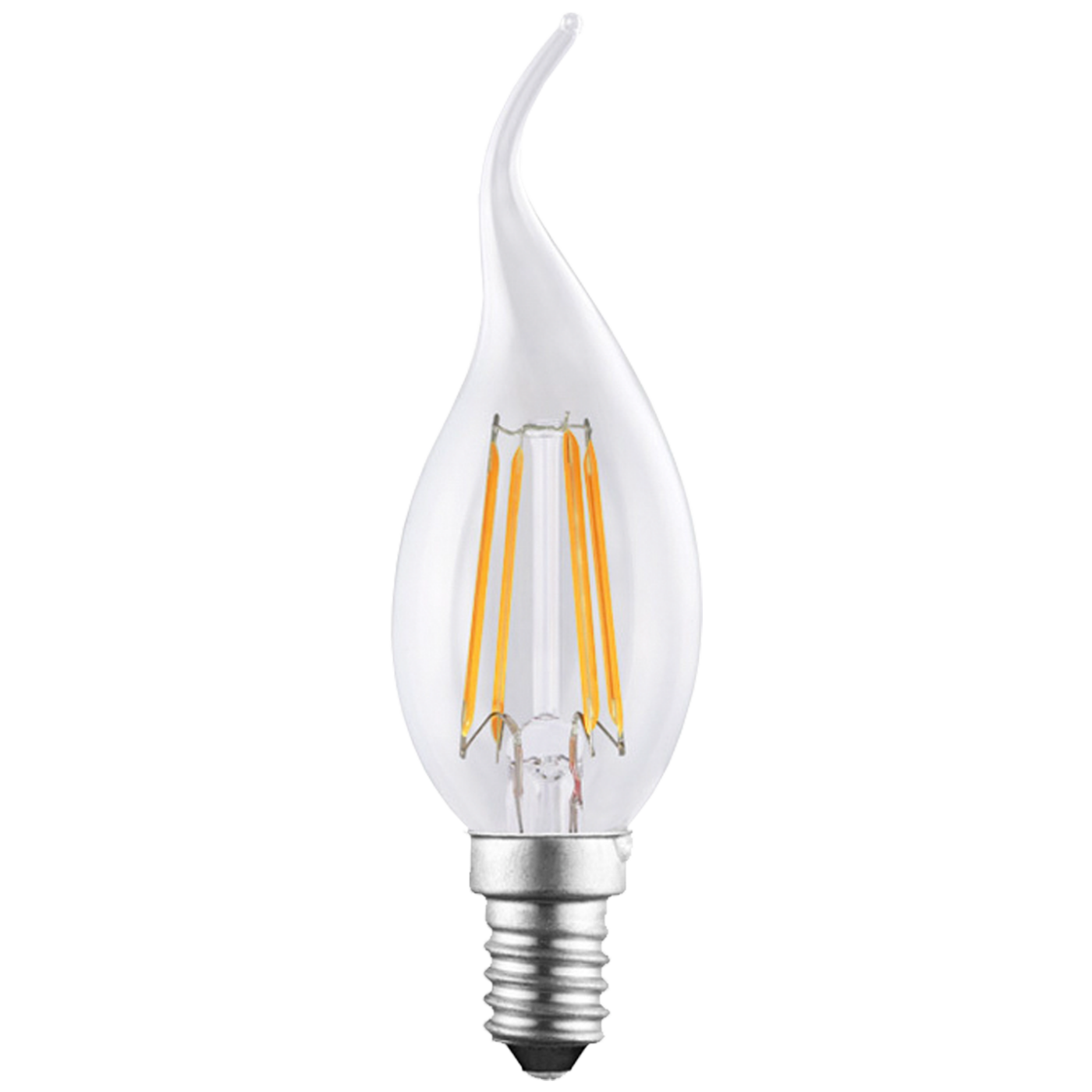 MKC Sijalica,LED 4W, E14, 3000K,220V AC, toplo bijela svjetlost - LED FIAMMA E14/4W