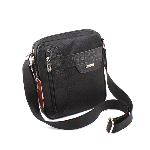 Torba muška, koža/rips, crna, Falco