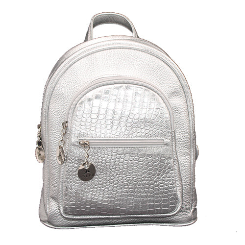 Ranac kožni, 4061 srebrni, Falco