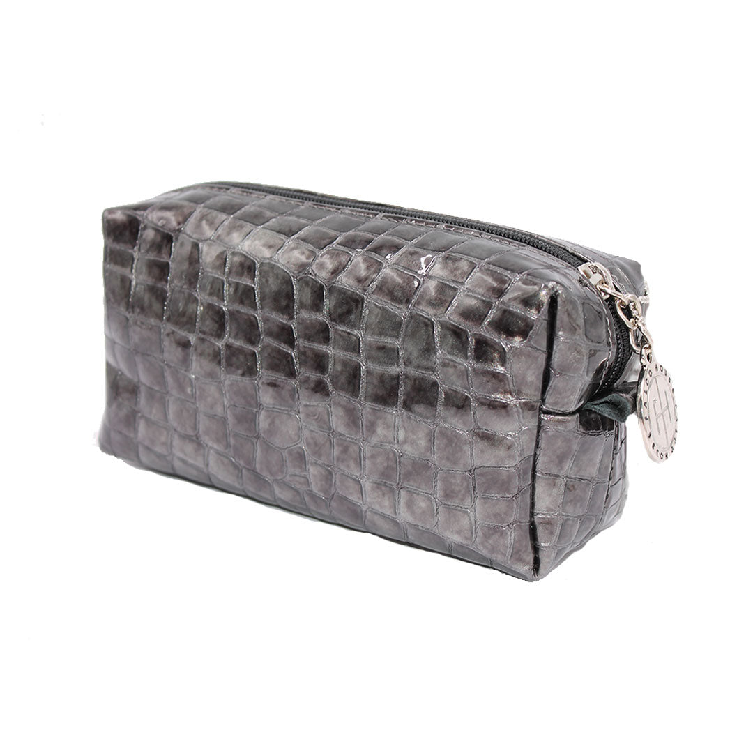 Neseser ženski kožni, 7113 tamno sivi, Falco