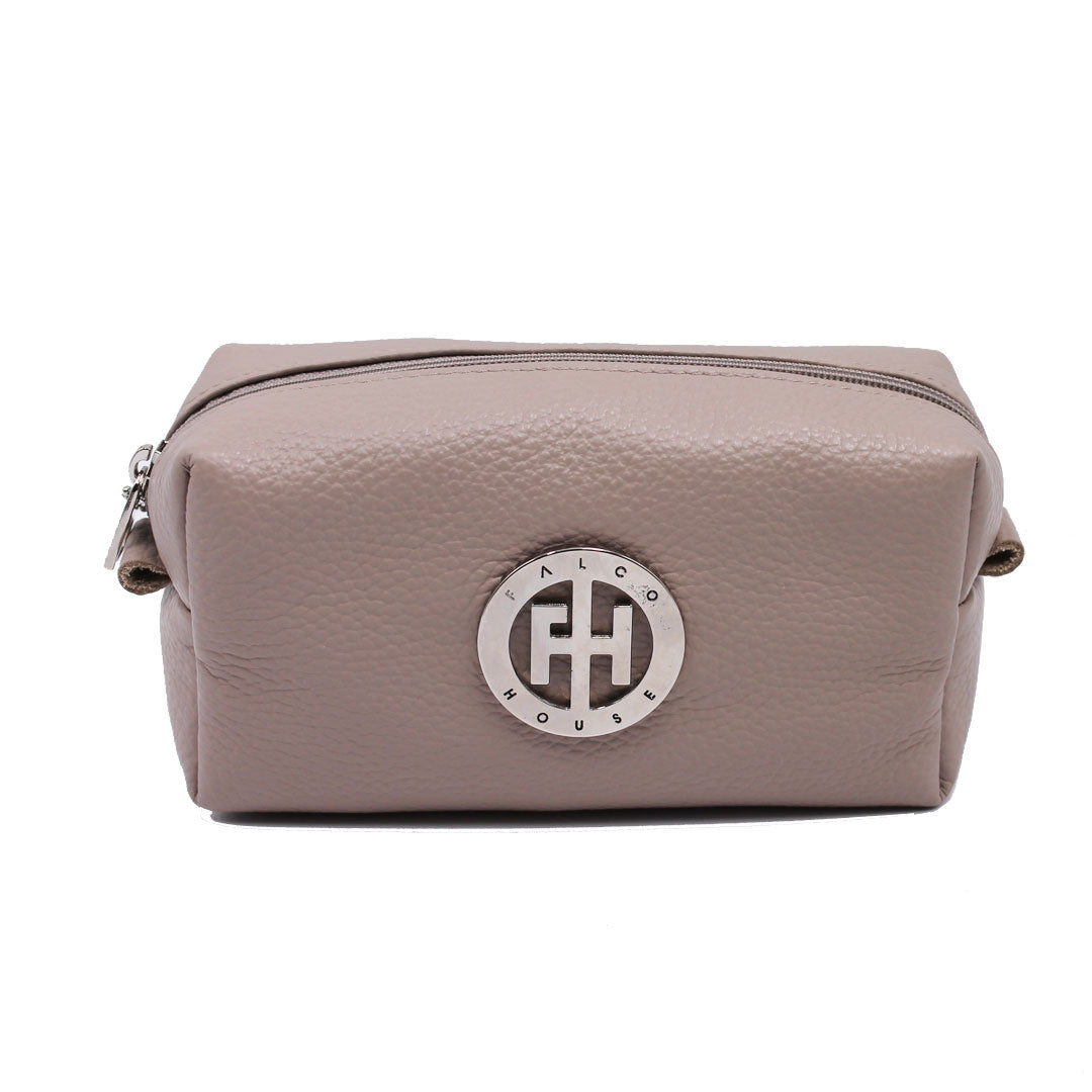 Neseser kožni ženski, 7114 pijesak braon presa, Falco