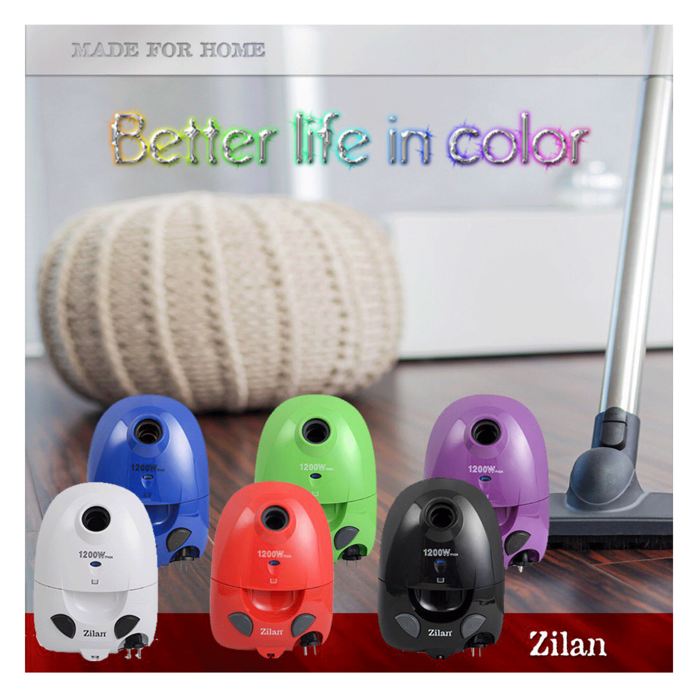 Zilan Usisavač sa vrećicom, 1200/210 W, crna - ZLN8471