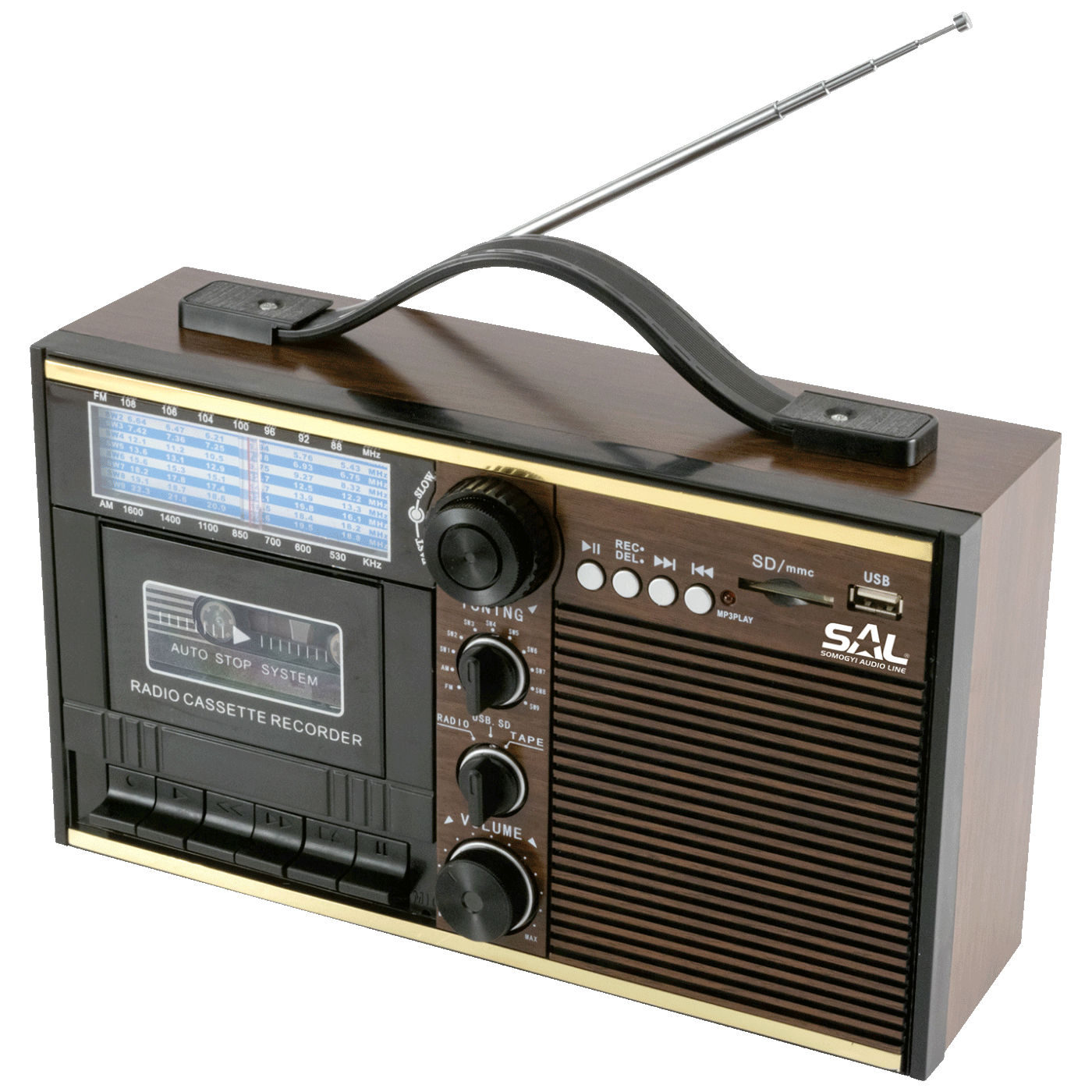 SAL Radio kazete prijemnik, Retro dizajn - RRT 11B